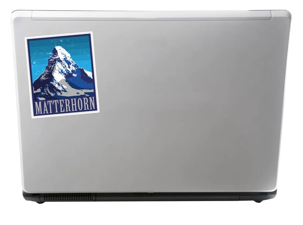 2 x 30cm/300mm Matterhorn Mountion Adesivi vinilici bagagli di viaggio #7485