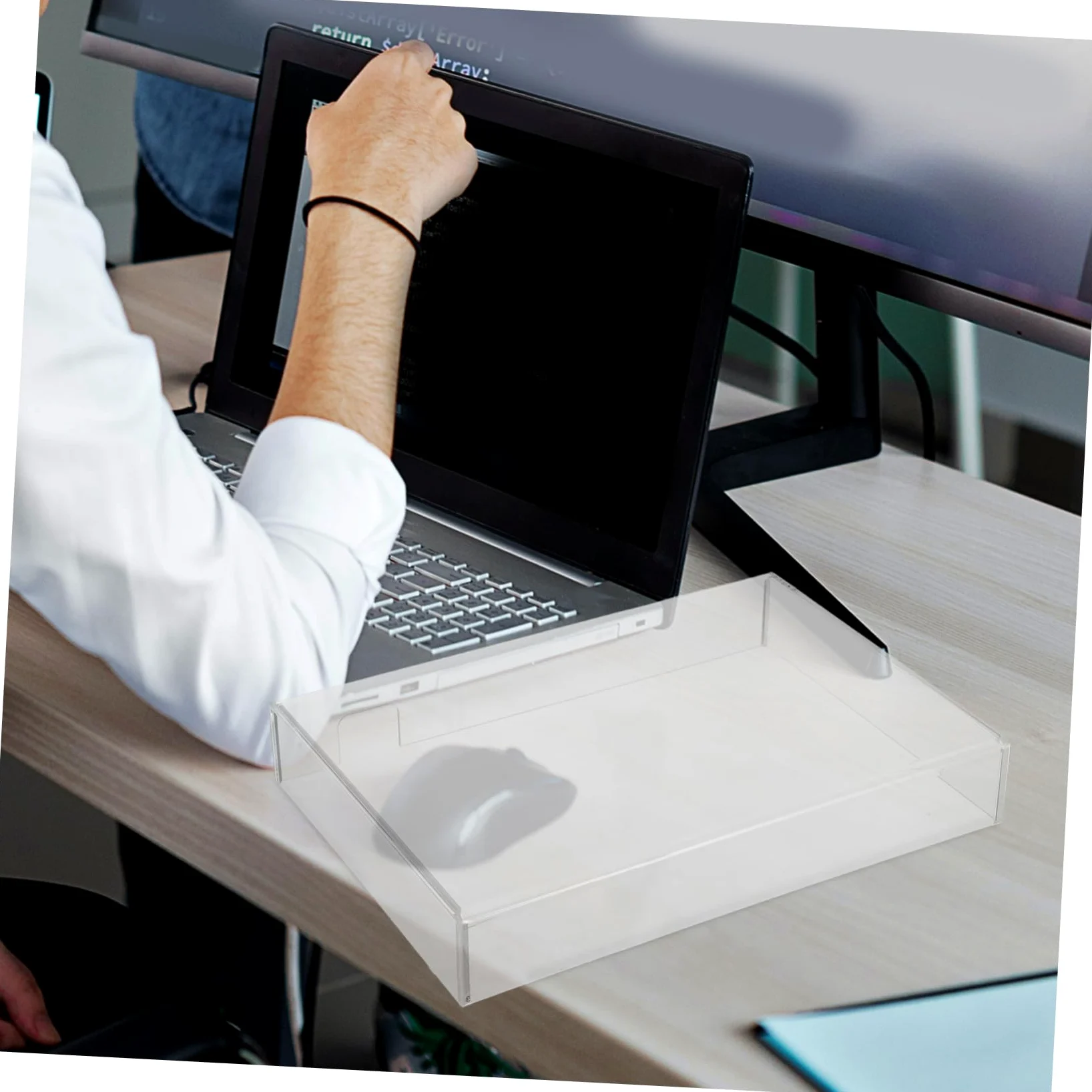 OSALADI Copri Tastiera in Acrilico Trasparente Resistente All'acqua Protezione Antipolvere e Antigatto per Laptop e Gaming Laptop per Studenti