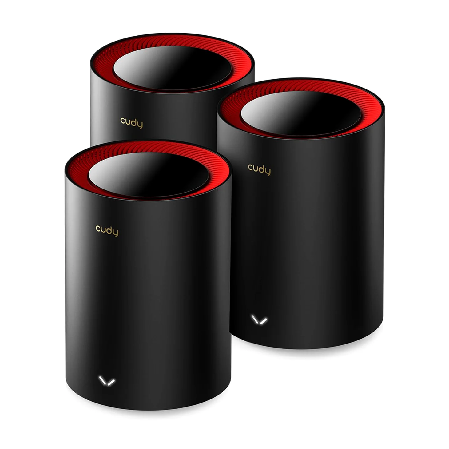CUDY AX3000 2,5G Sistema di mesh Wi-Fi 6 Wi-Fi 6, 2,5 g WAN, Backhaul Ethernet, Ideale per 1Gig+ Internet, Wireguard, OpenVPN, Zerotier, CloudFlare, DDNS, 2023 Rilascio M3000 3-Pack