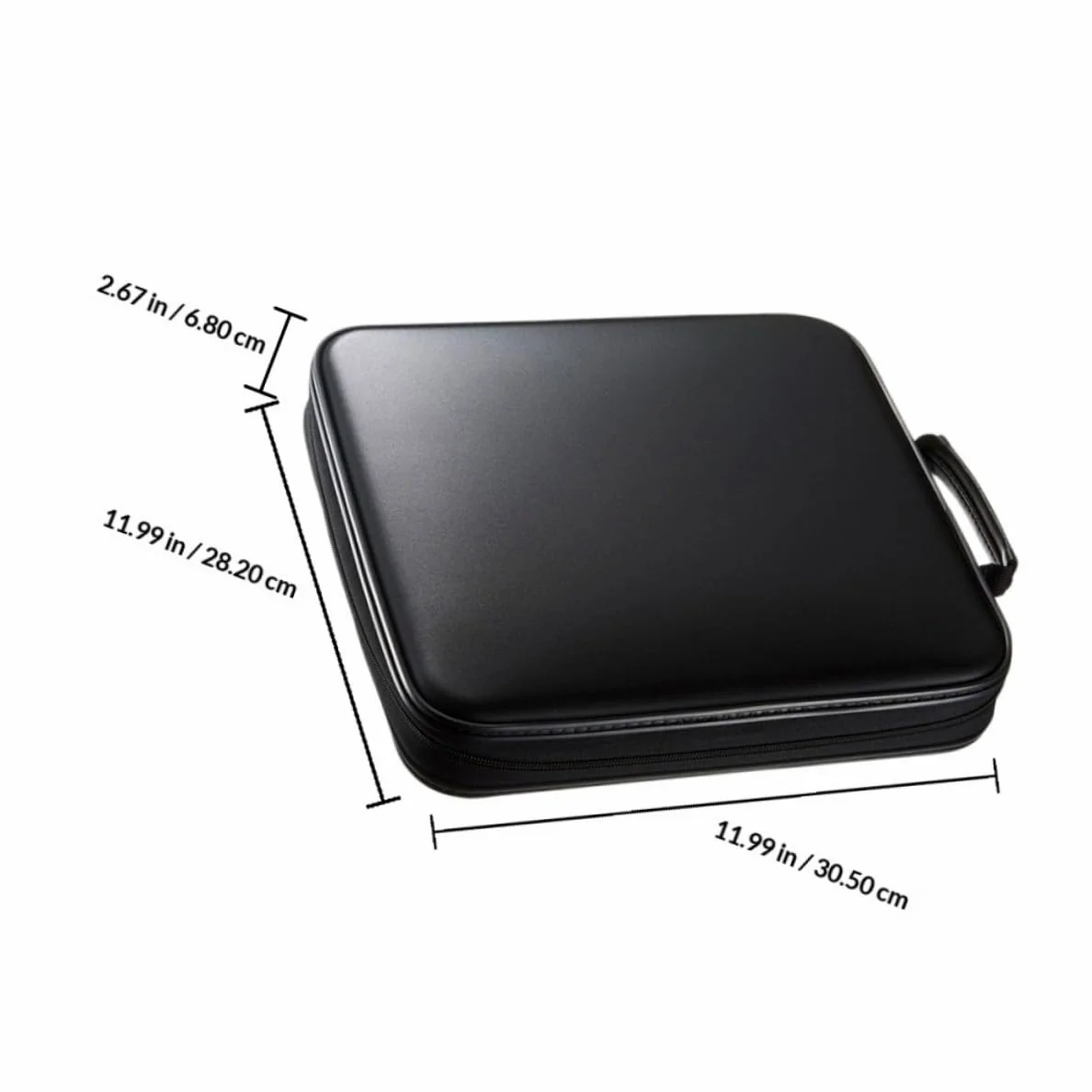 TOYANDONA Custodia Rigida per CD e Dvd Capacità 160 Dischi Organizer Portatile Rivestimento Interno Anti-Graffio e Maniglia Custodia Protettiva Resistente in PP per Trasporto Facile