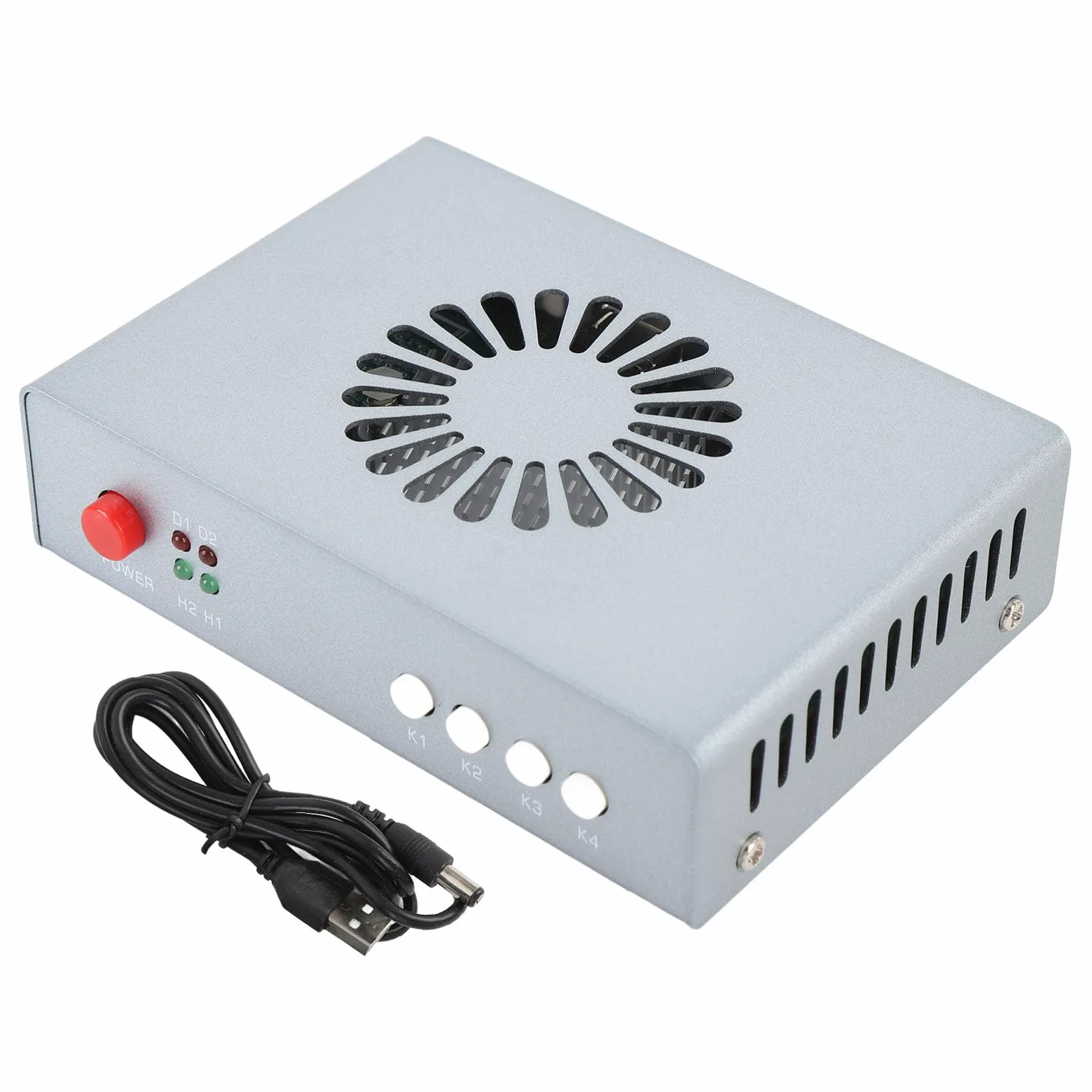 Denash Fusore DMA, Risoluzione Adattiva 2K 144Hz Senza Bisogno di Debug, Sintetizzatore di Interfaccia Multimediale HD con 2 Ingressi di Segnale, con Ventola Integrata per la