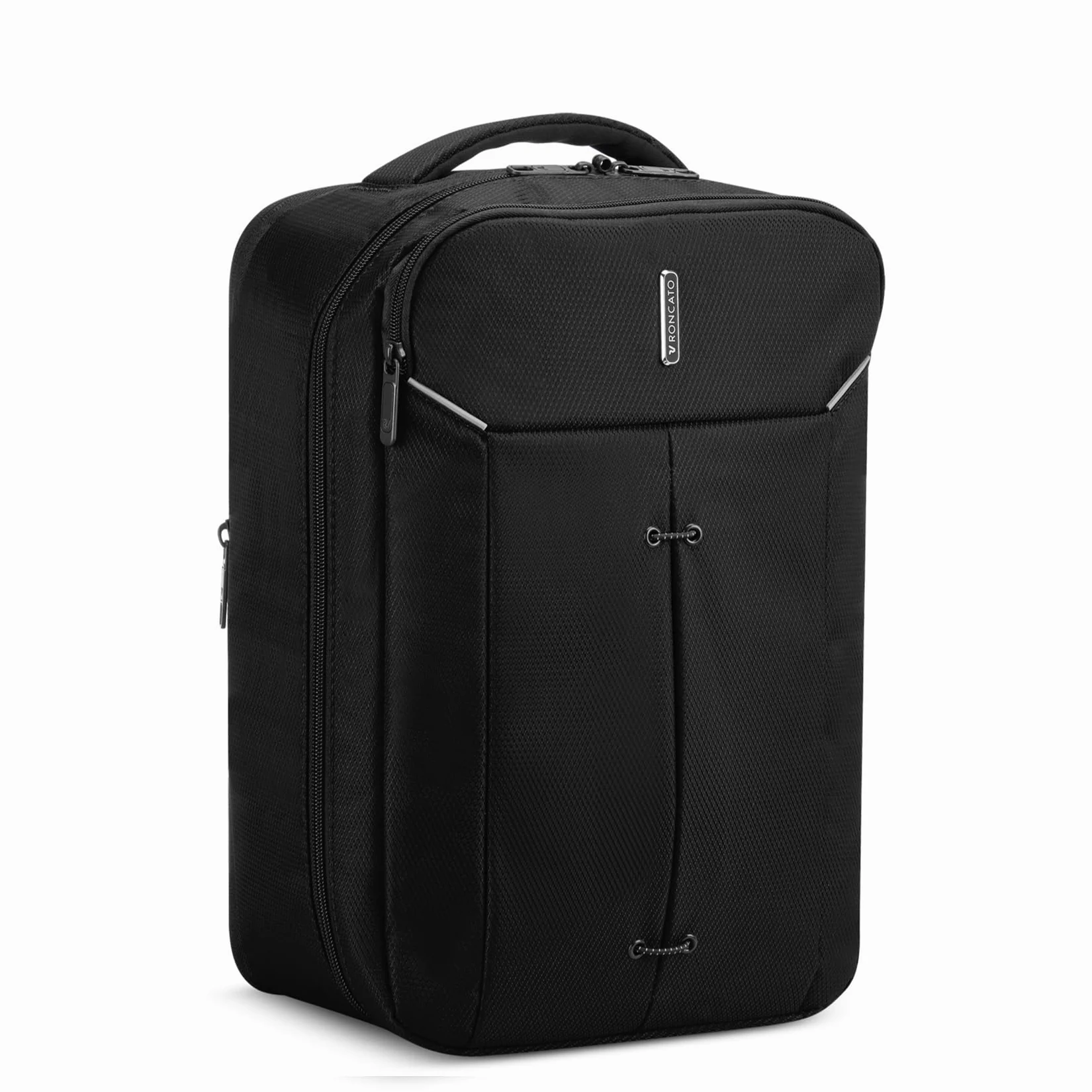 Roncato IRONIK 2.0 Ryanair Zaino da viaggio 40x25x15/20 cm Espandibile - Nero