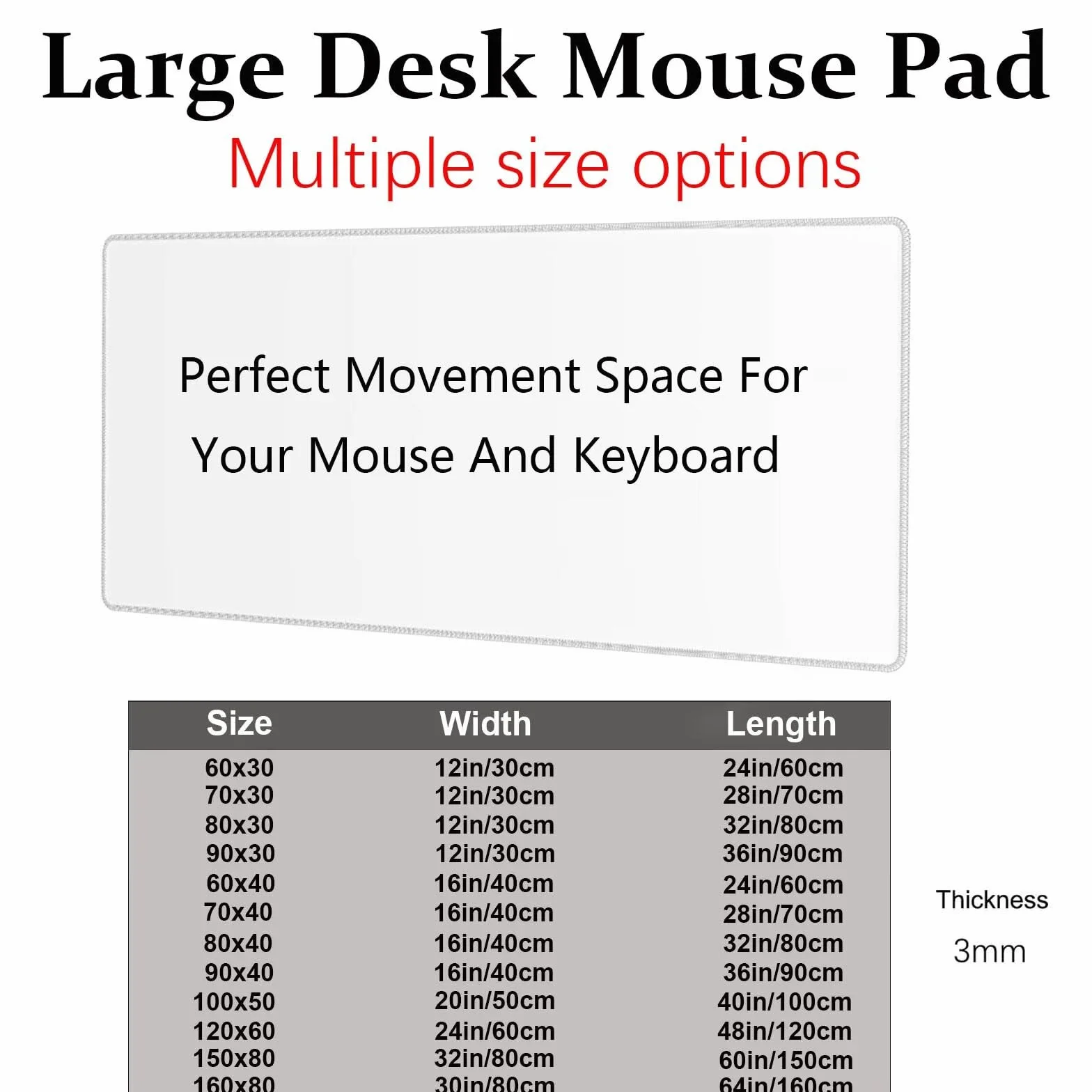 Tappetino Mouse Grigio Tappetino Mouse Grande Inverno Esteso Gaming Mousepad XXL 1500x800x3 mm, Base in Gomma Impermeabile e Antiscivolo Sottomano Scrivania per Gaming, Laptop, Accessori Scrivania 8-H