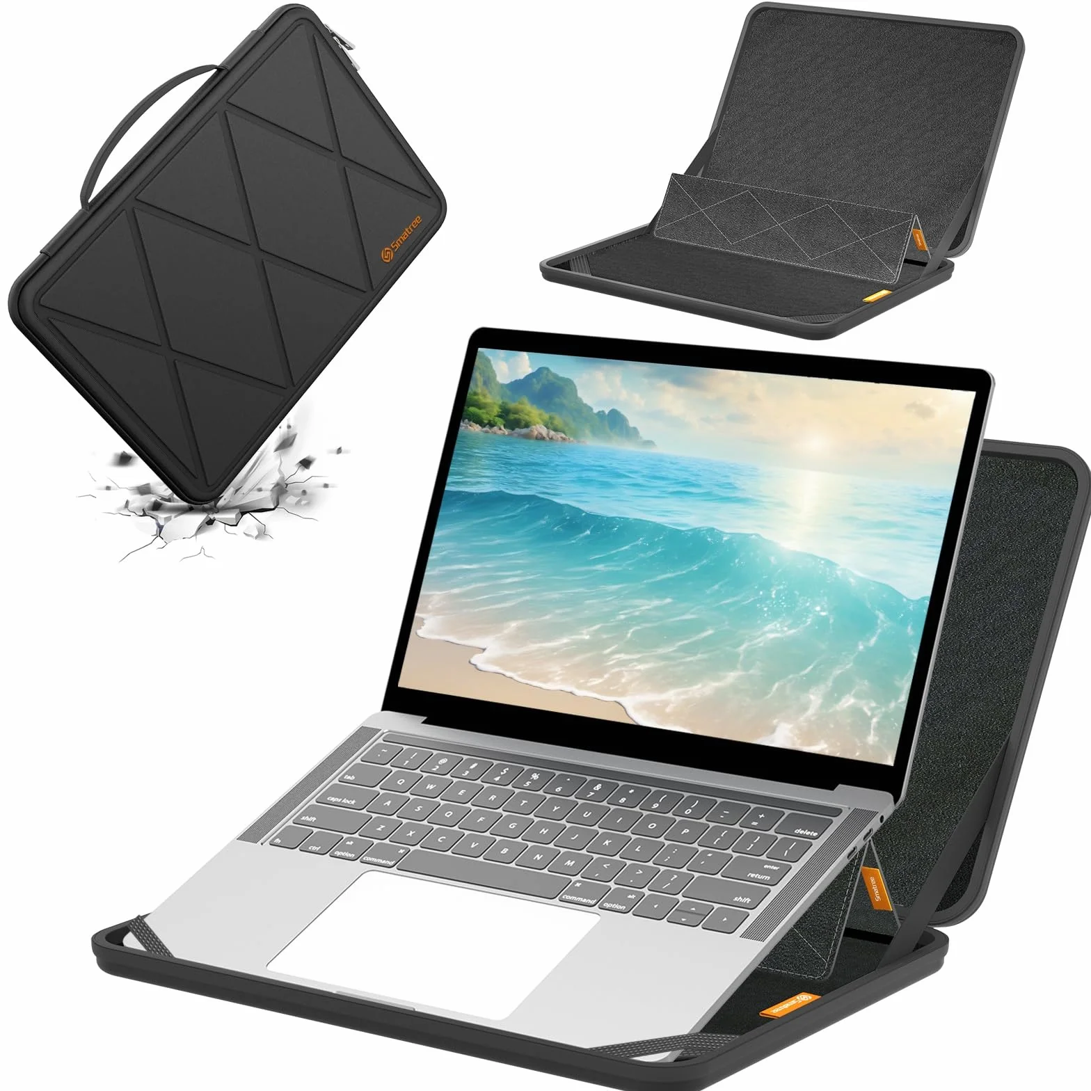 Smatree MS95 custodia rigida in EVA idrorepellente con supporto per 16 pollici GIGABYTE G6 KF/MF 2024 Gaming portatile, idrorepellente e antiurto portatile borsa