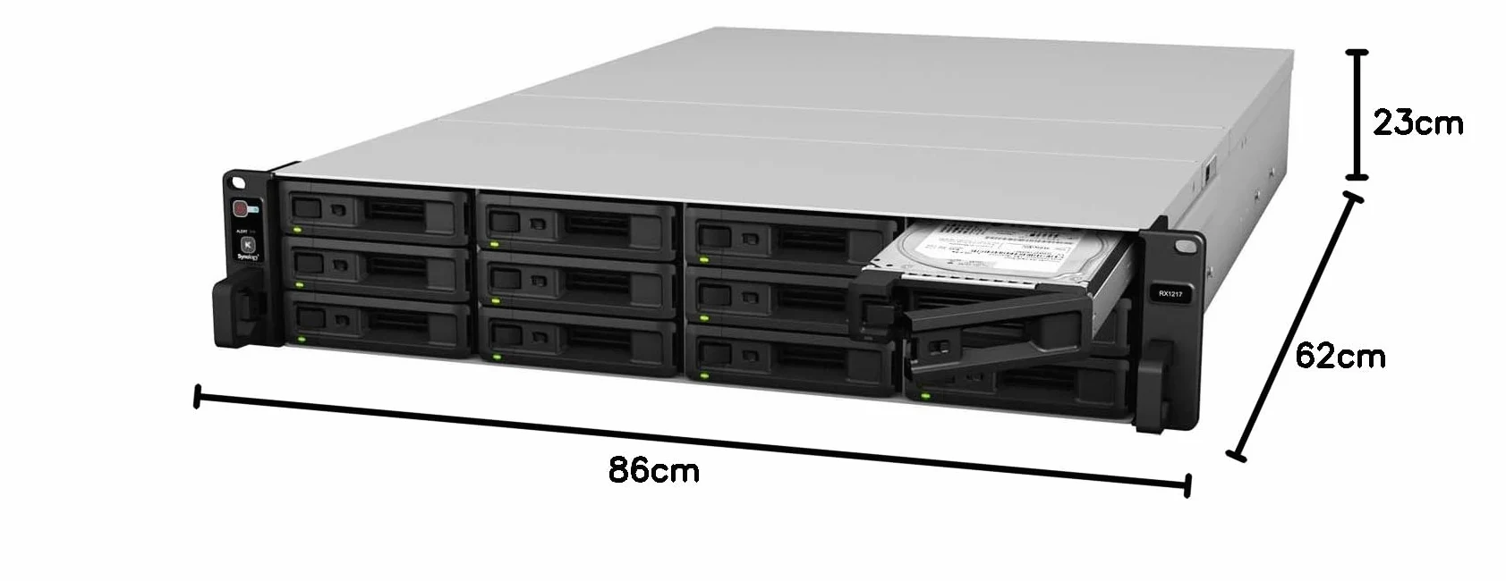 SYNOLOGY RX1217 Expansion Unit 12Bay Rack Station