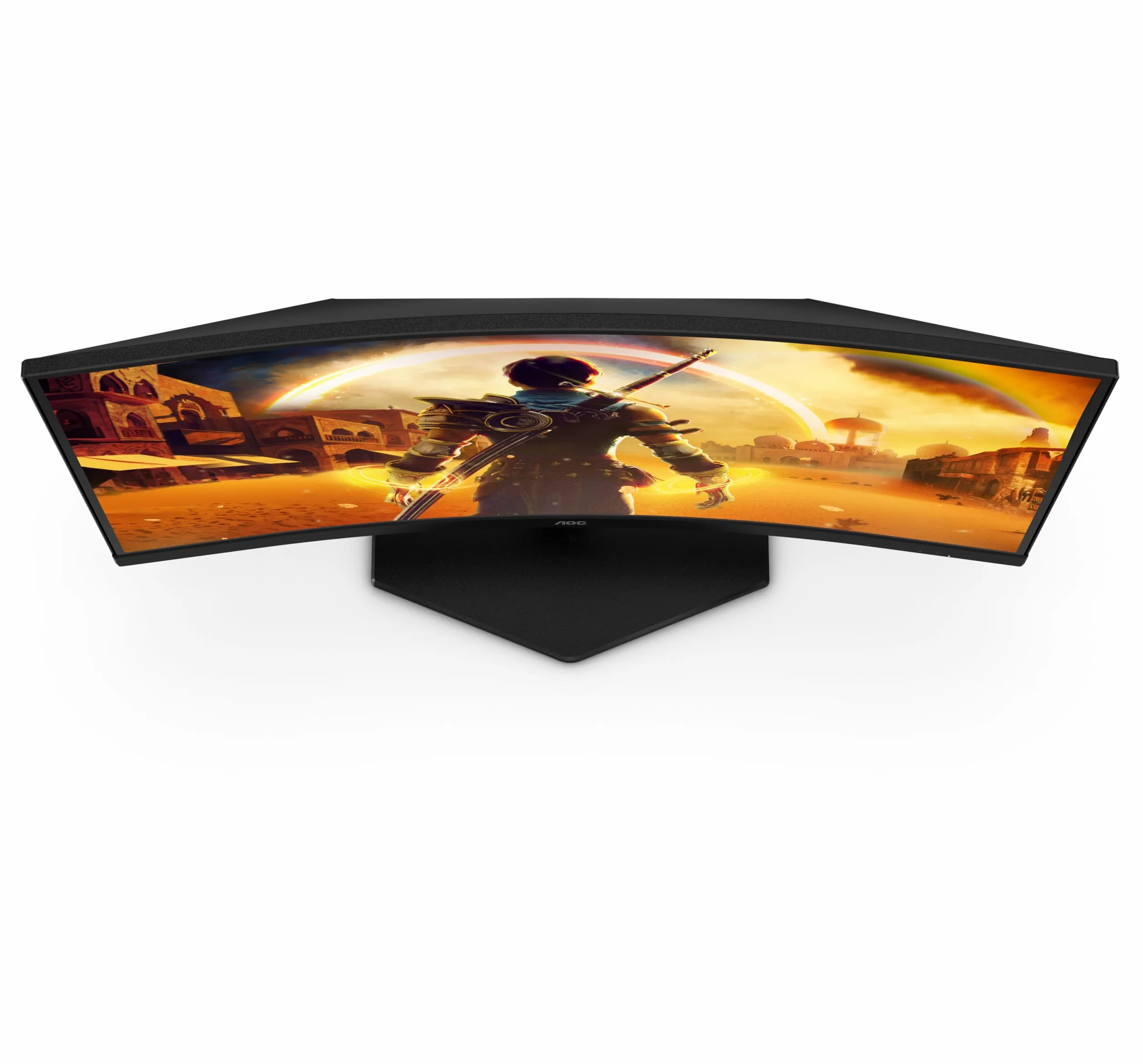 AOC Gaming Monitor C24G42E 24 pollici Curvo 1920x1080, FHD, 180Hz, VA Panel, 4ms GtG, Speakers, (HDMI2x 2.0 DP 1x 1.4) HDR10, FreeSync, Nero
