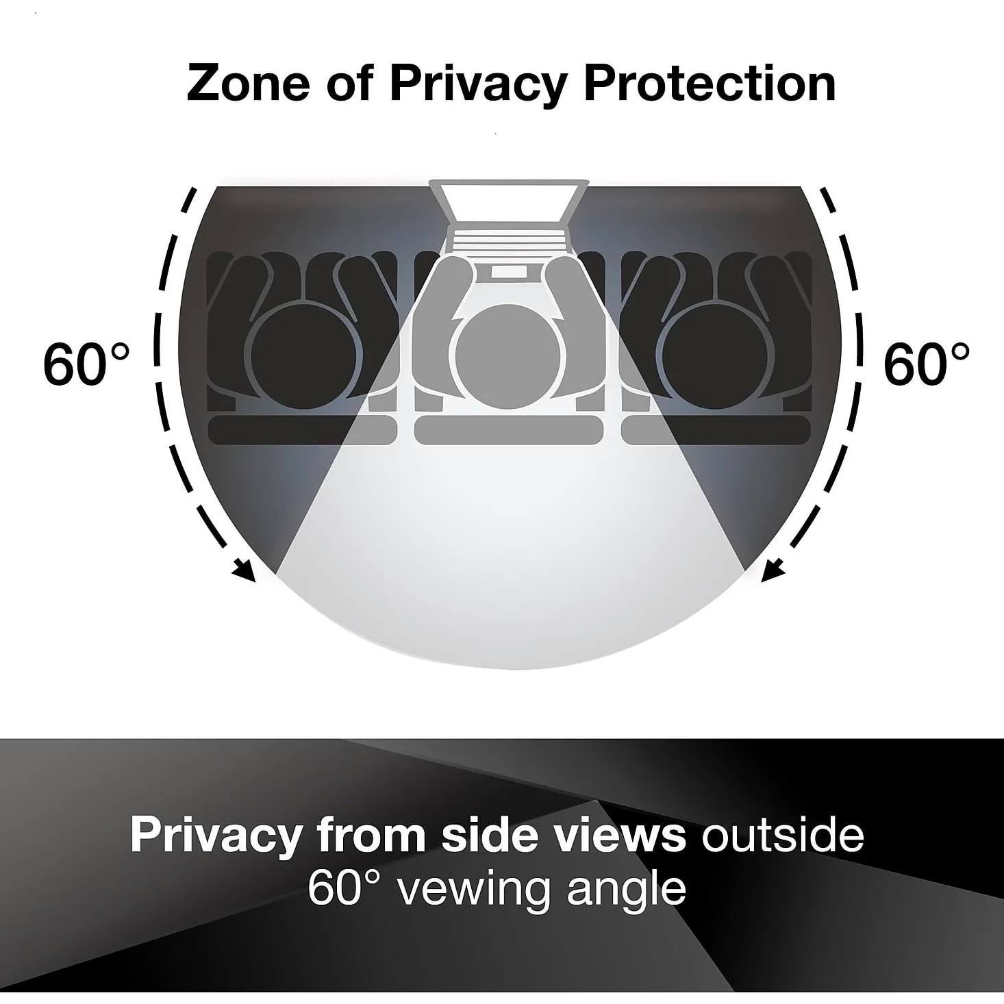 3M Privacy Filter for 14" Widescreen Laptop, Nero