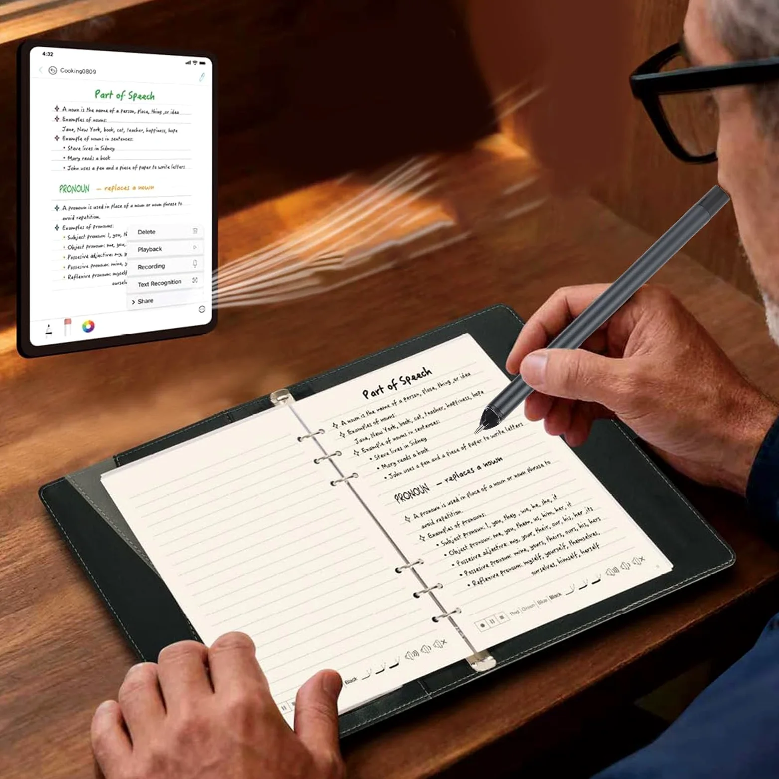 Fabater Penna Digitale Intelligente con Lavagna per Prendere Appunti Istantaneamente da Carta a Digitale e Conversione di Testo per Studenti e Professionisti, Pronta per il Viaggio