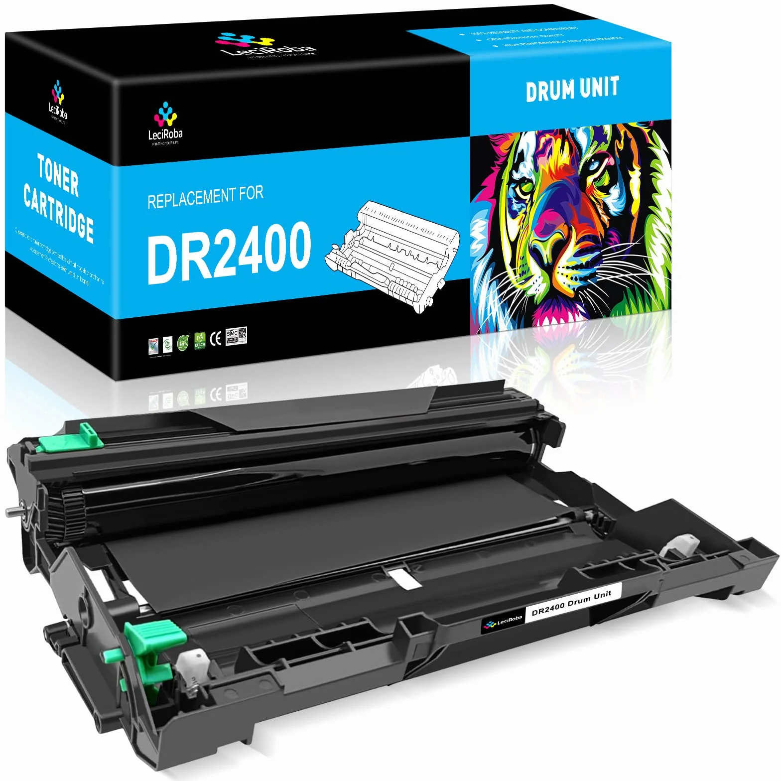 LeciRoba DR2400 Tamburo per Brother DR-2400 per Brother DCP-L2530DW L2510D L2537DN L2550DN HL-L2350DW L2310D L2357DW L2370DN L2375DW MFC-L2710DW L2710DN L2730DW 750DW (1 confezione)