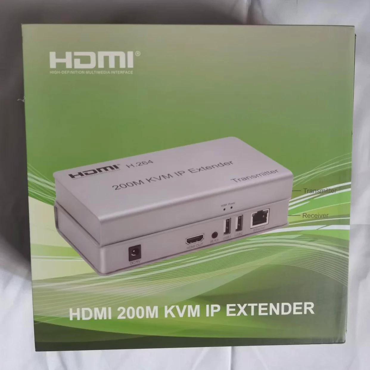 Swallows 200M HDMI KVM IP Extender over IP RJ45 Ethernet CAT6 6A Trasmettitore 1TX a 20RX e USB a cascata mouse su UTP / STP H.264 (TX+RX)