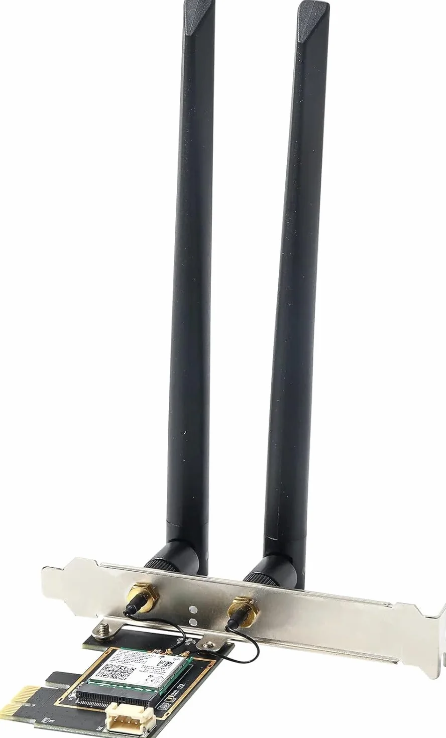 ZimaBoard Scheda WiFi PCIe, 6E M.2 NGFF Kit adattatore Mini Desktop, Nuovo adattatore wireless 6GHz BT5.2 802.11ax 5400Mbps 2.4GHz 5GHz supporto OFDMA MU-MIMO AX210NGW Scheda di rete Gigabit