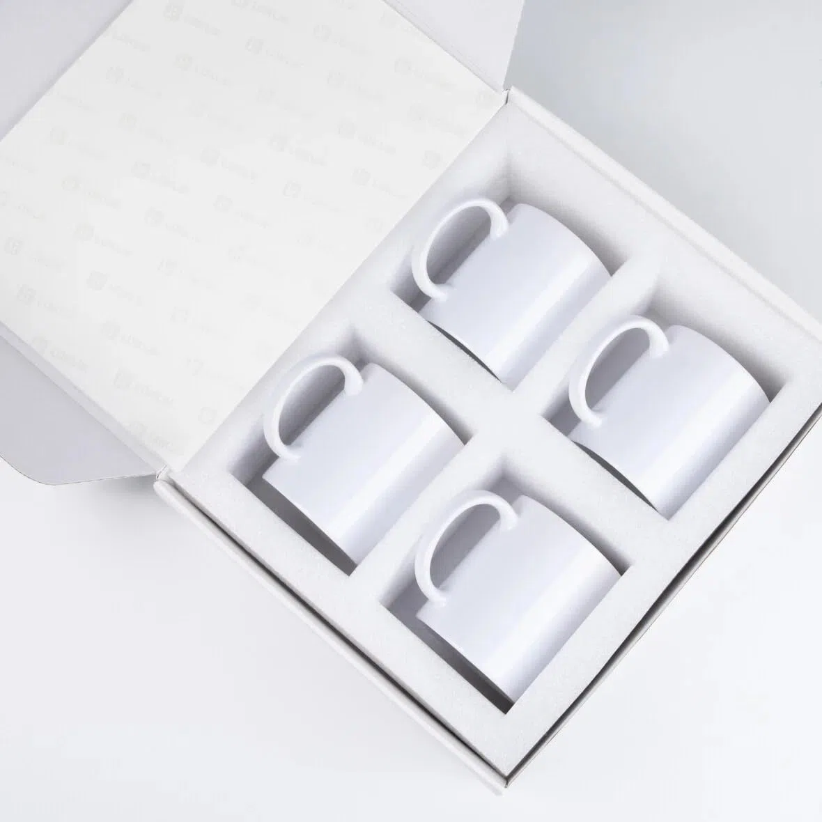LOKLiK Starter Pack per Auto – Personalizza Tazze, Bicchieri, Bottiglie e Borse – 4 Tazze per Sublimazione Bianche e 20 Fogli di Carta per Sublimazione – Personalizzazione con Sublimazione