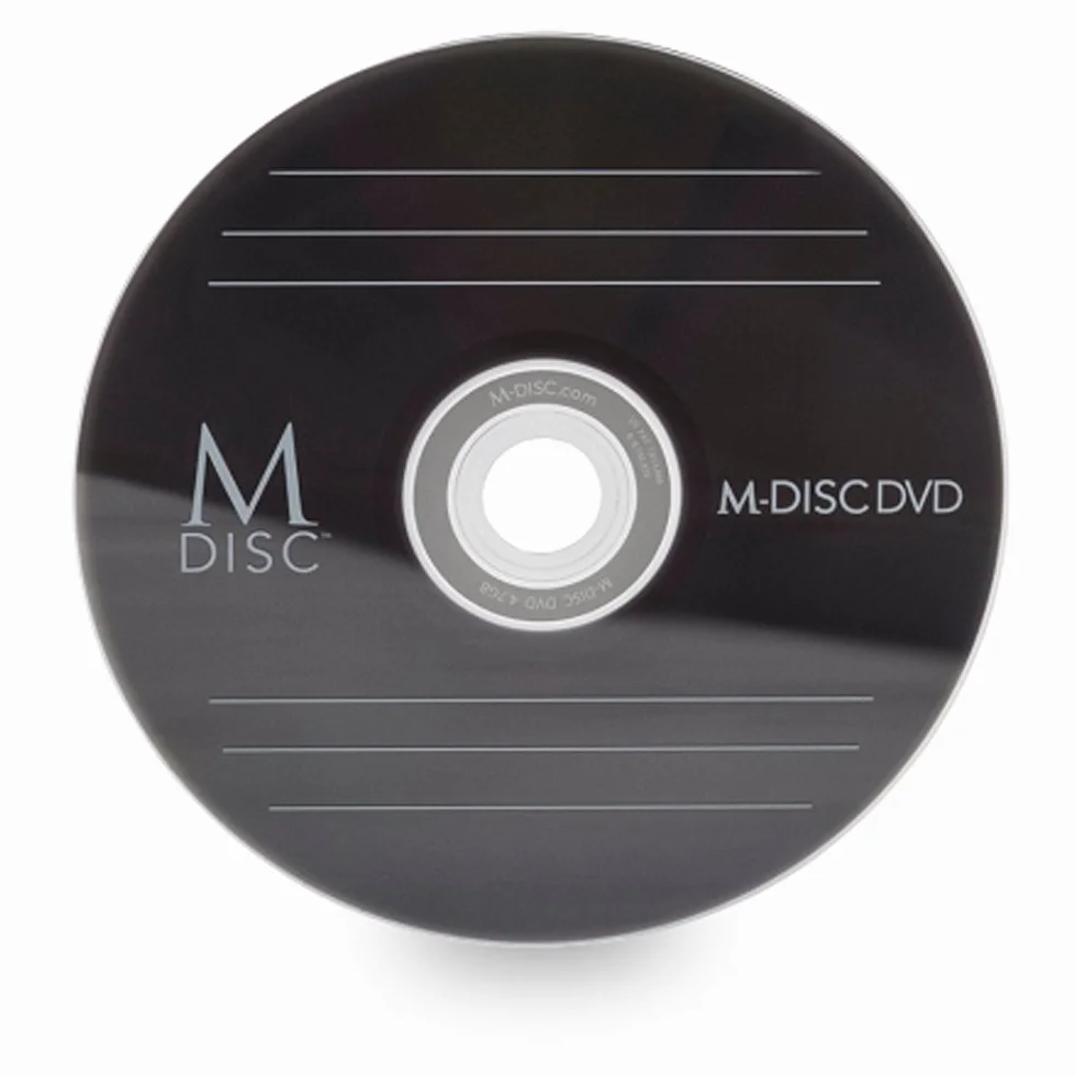 M-Disc DVD 4,7 GB 4X HD 1000 anni di archiviazione permanente dei dati / backup su disco vuoto registrabile