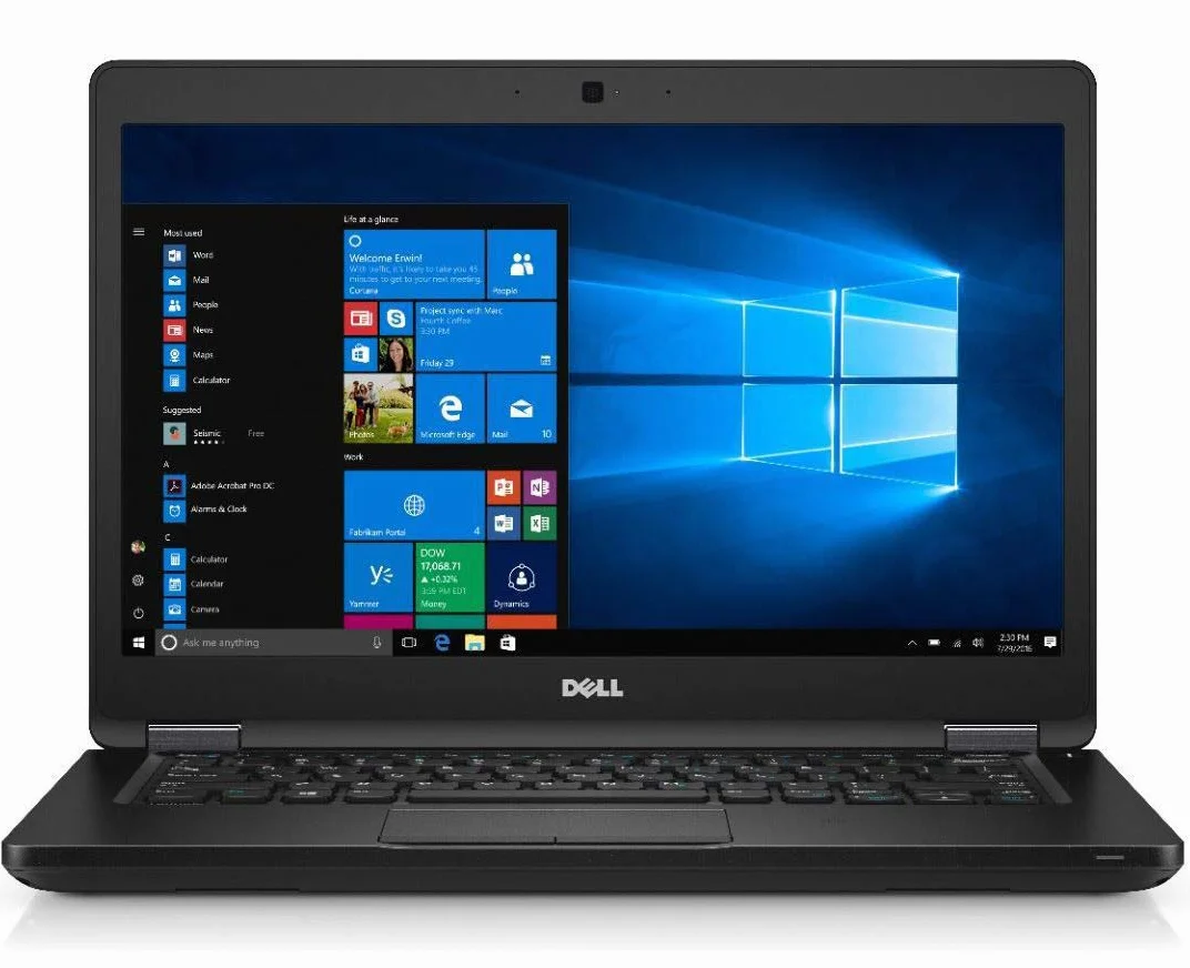 Dell Latitude 5490 14" 1920x1080 Full HD Intel Core i5 8350U 256GB SSD HDD 8GB memoria Windows 11 Pro Webcam Notebook Laptop (ricondizionato)