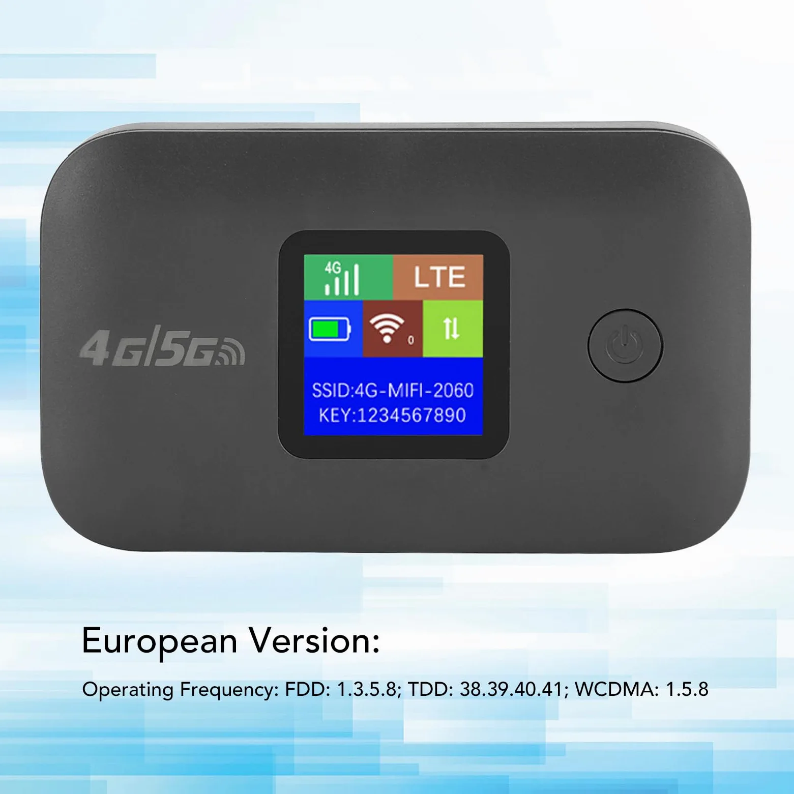Router WiFi 4G LTE Portatile, Hotspot MiFi Mobile con Slot per Scheda SIM, Supporta 10 Dispositivi per Viaggiatori in Auto, Versione Europea