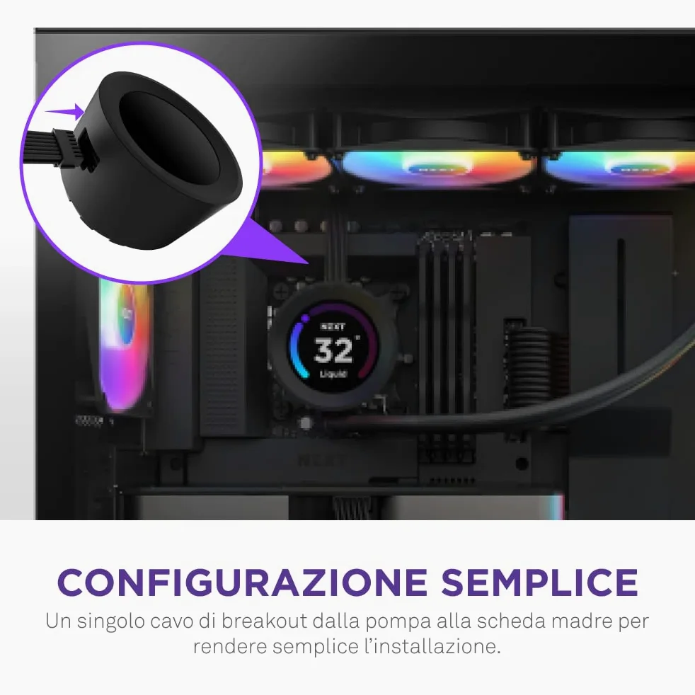 NZXT Kraken Elite RGB 360- RL-KR36E-B1-360mm AIO CPU Liquid Cooler - Customizable 2.36" Wide-Angle LCD Display for GIFs, Images, Performance Metrics - 3 x F120 RGB Core Fans - Black