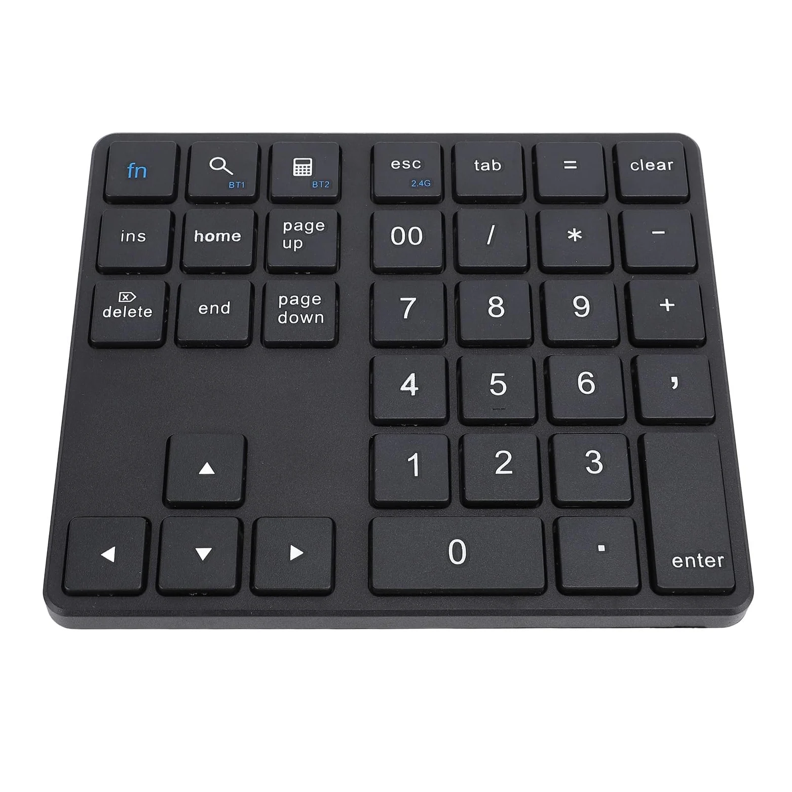 Garsent Tastierino Numerico Bluetooth per Laptop, Tastierino Numerico Cordless, Tastierino Numerico Ricaricabile USB a 35 Tasti, Tastierino Numerico Esterno per Laptop PC Notebook (BLACK)