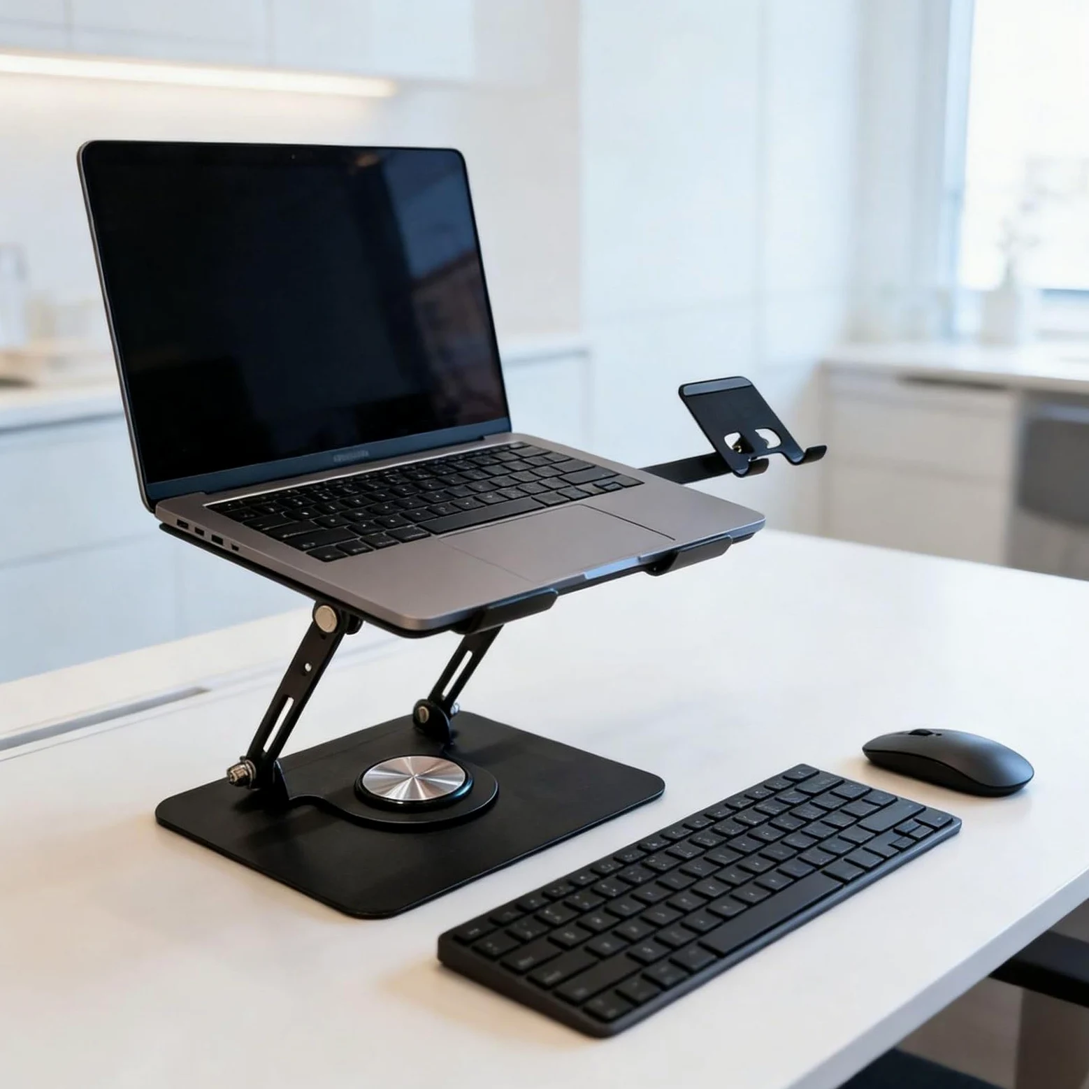 Supporto per notebook in alluminio con fori di raffreddamento migliorati e telaio robusto fino a 8 kg di capacità Supporto ergonomico per laptop