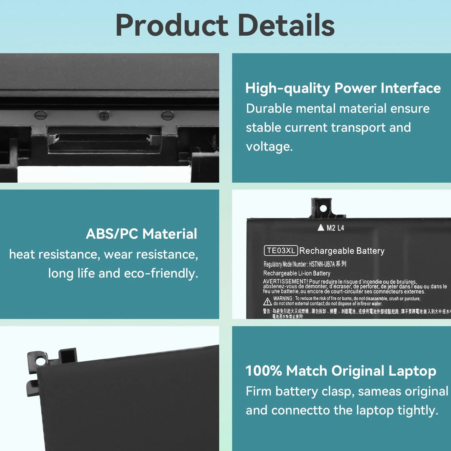 K KYUER TE03XL Batteria per HP Omen 15-ax000 Pavilion 15-bc000 15-bc000ng bc003ng bc004ng bc005ng bc006ng bc009ng bc011ng 15-ax007ng ax003ng ax000nl ax005ng ax001ns ax008ns ax038nf ax009ng TPN-Q173