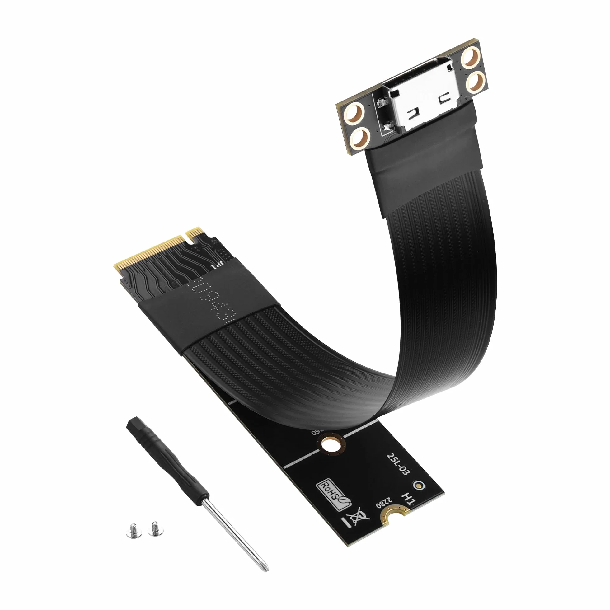 SinLoon Cavo host M.2 M-Key PCI-E4.0 2280 NGFF a Oculink SFF-8612, 20 cm, supporto per SSD esterno Oculink, eGPU