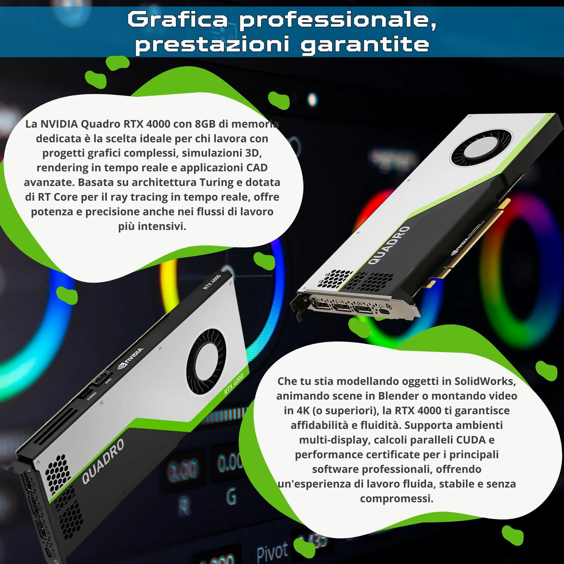 HP Z8 G4 PC Workstation Tower | 2x Intel Xeon Gold 5222| 128GB RAM | 1 TERA SSD Nvme| Nvidia RTX 4000 | Win 11 Pro Garanzia 36 Mesi (Ricondizionato)