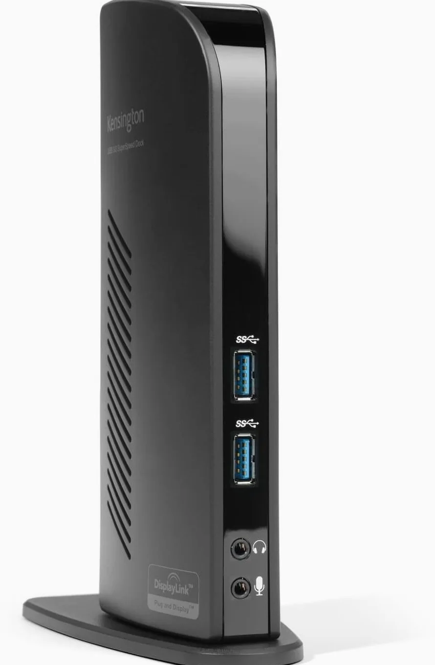 Kensington K33972EU Docking Station Universale USB 3.0 SD3500v, per Doppio Monitor, con Porte Video DVI, HDMI e VGA