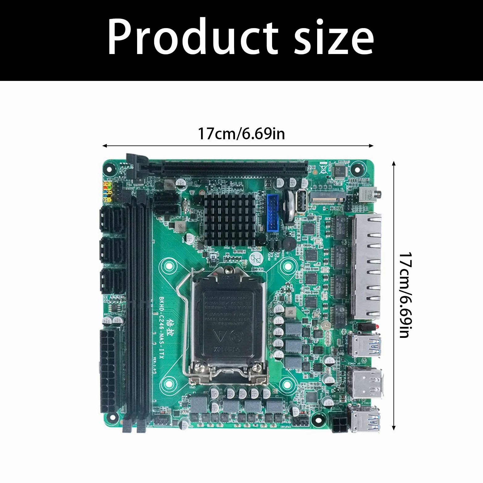 Schede madri DDR4 ITX per sistemi 8 porte 4 interfacce rete da 2, 5 Doppi slot per schede madri Home Media Center