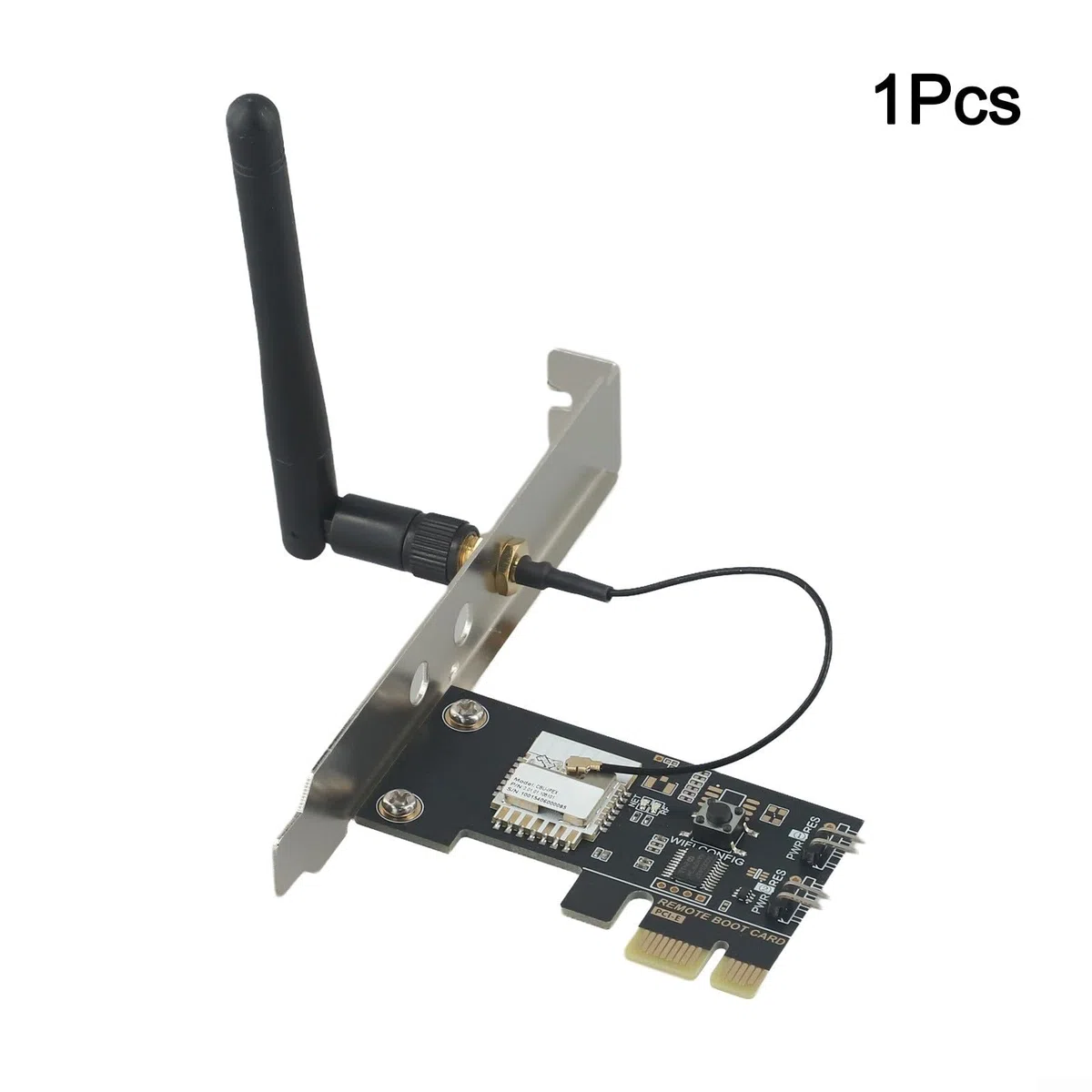 Scheda di avvio remoto Wi-Fi PCIE per PC, Smart Home Boot Controller con controllo app, compatibile con Alexa e Google Home, scheda di accensione WiFi da 2,4 GHz per torre desktop, nero
