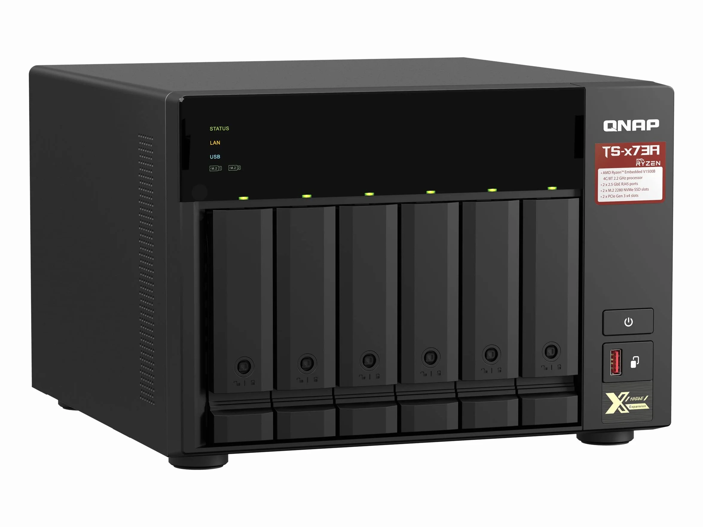 QNAP TS-673A-8G Serveur NAS 6 Baies