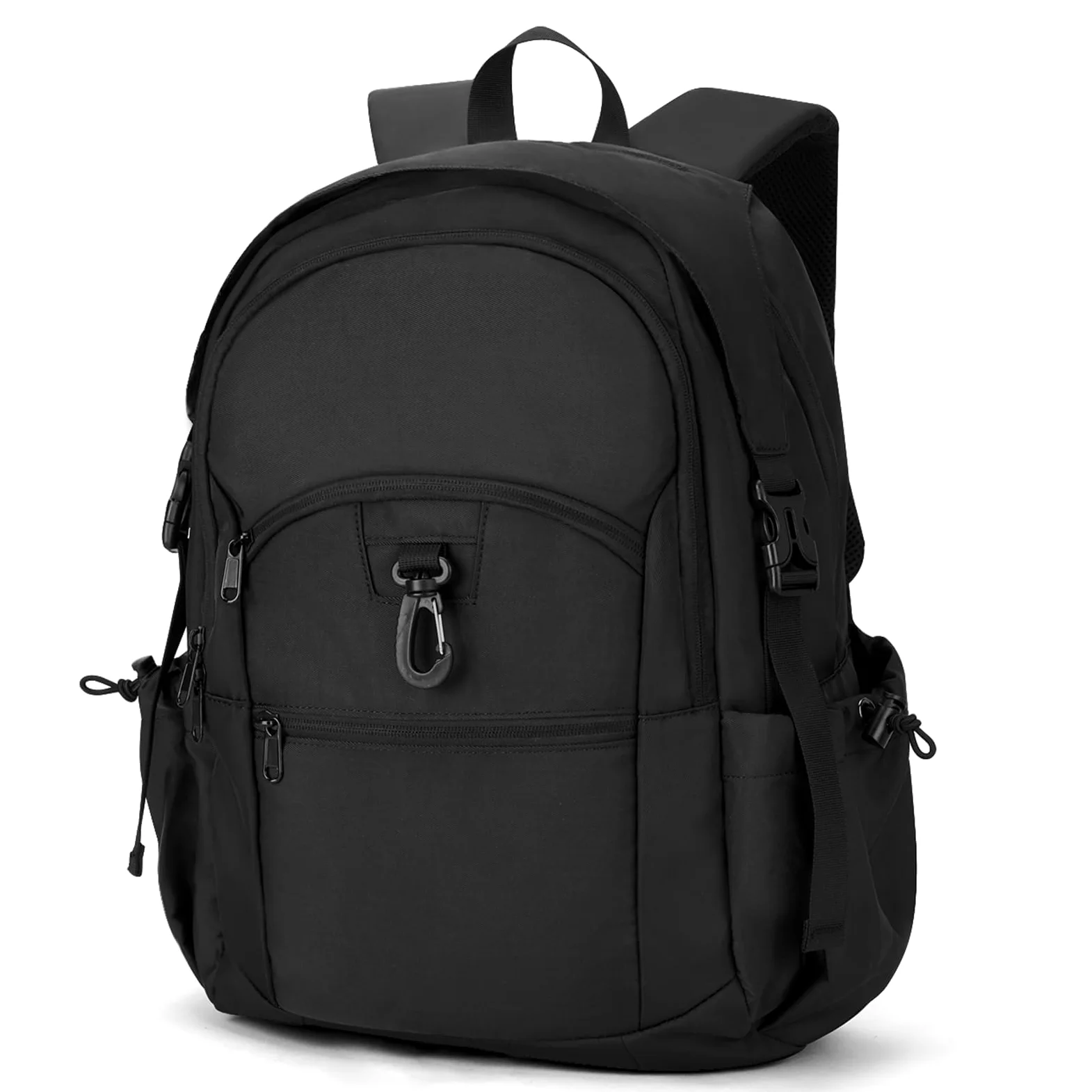 Zaino Per Laptop 32L Per Donna e Uomo Con Ampia Capienza e Tessuto Impermeabile Per Viaggi, Attività All'Aperto e Ufficio(DS07-Black)
