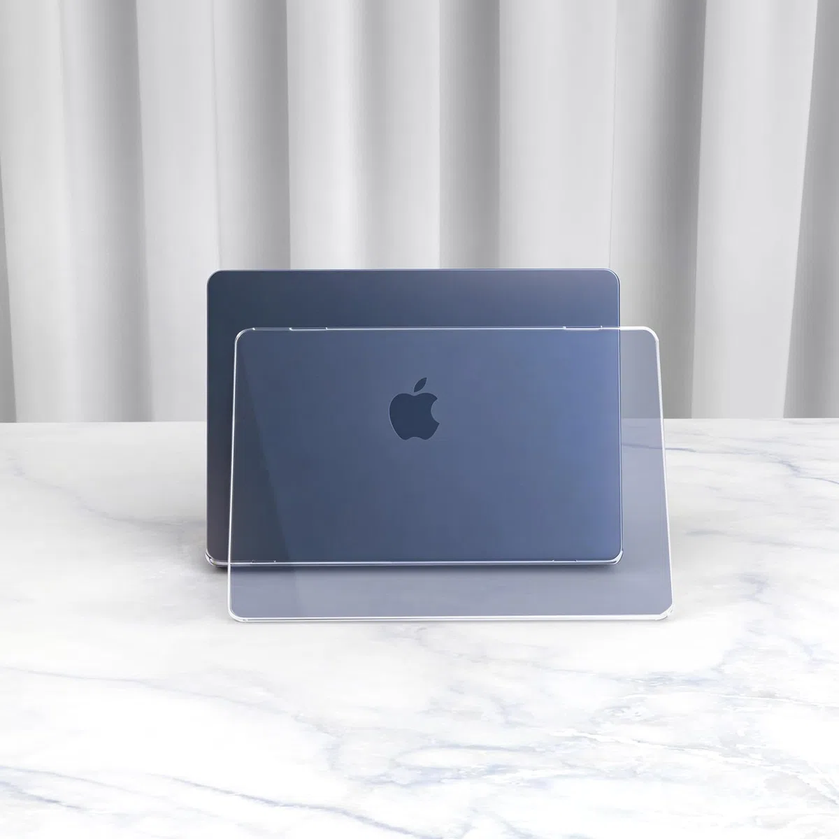 Cover compatibile con MacBook Neo 13 pollici A18 Pro A3404, uscita nel 2026, Custodia dura per Mac Book Neo 13", Indaco trasparente