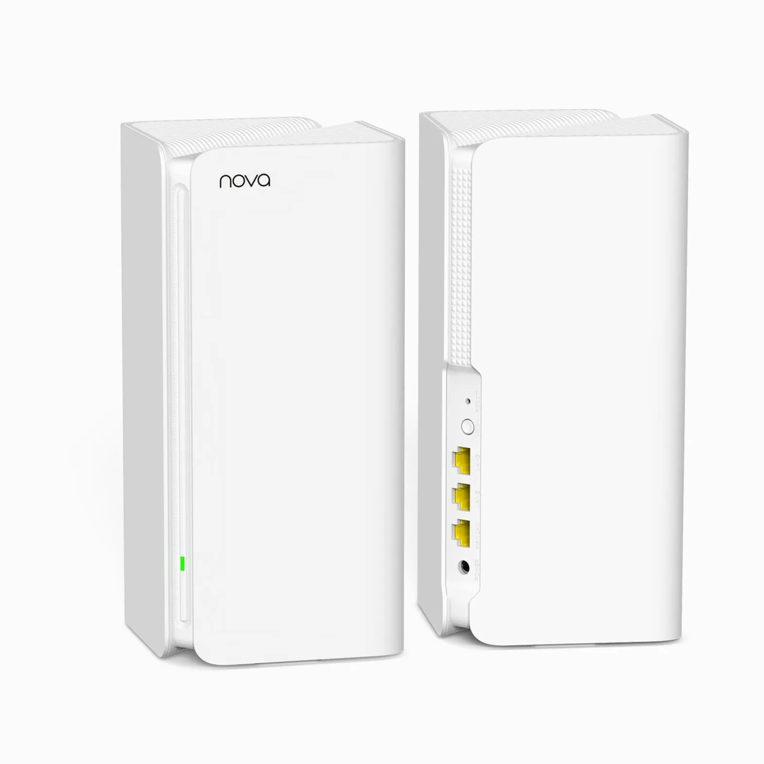 Tenda MX15 Pro(2 Pack) Dual Band AX5400 Mesh WiFi 6, copertura Wi-Fi fino a 240㎡, Tri-core 1.5GHz CPU, 4X4 Larghezza di banda 160MHz, Alexa