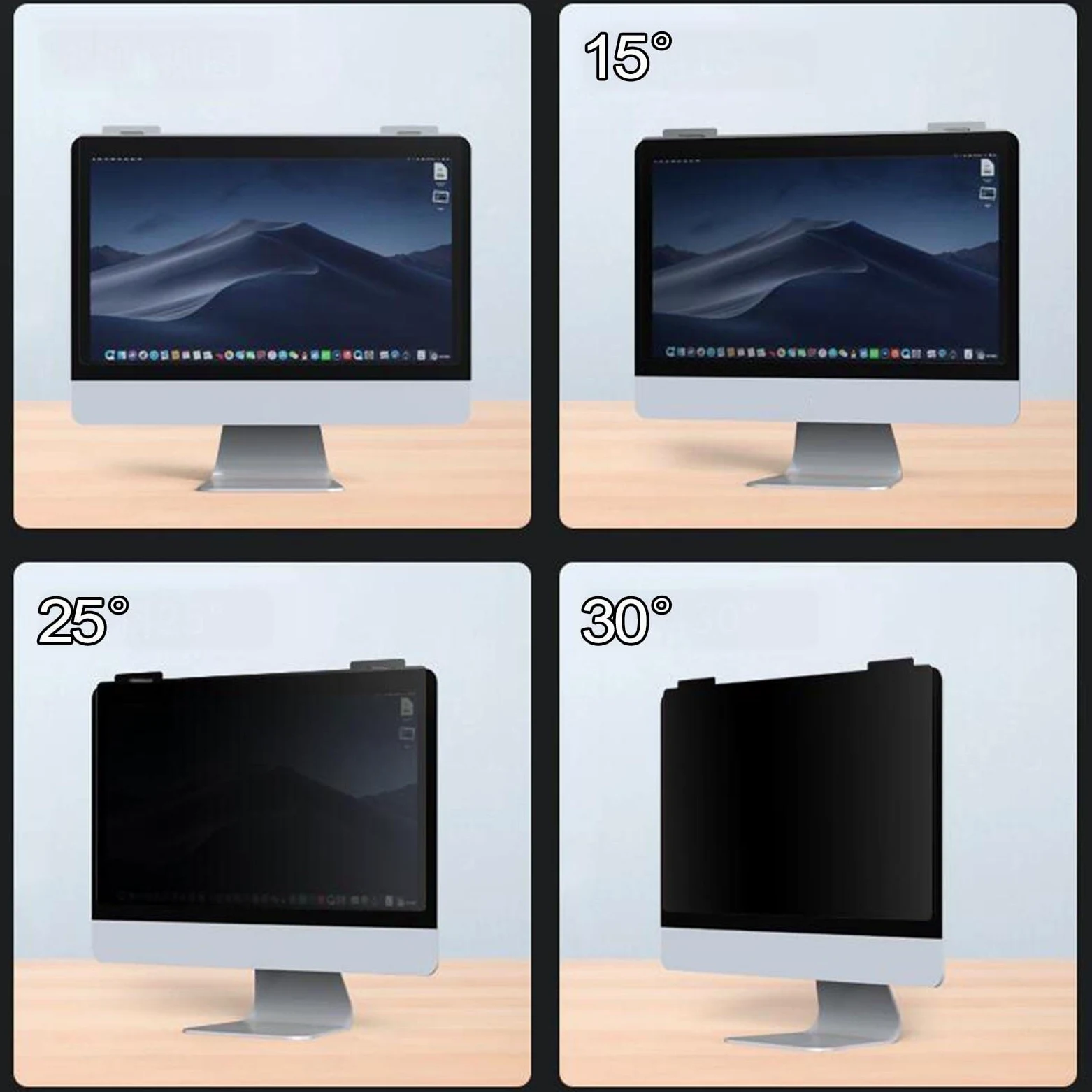 LIGUOYI Antis-Luce Blu Pellicola De Protezione per Laptop, Filtro Schermo Allevia L'affaticamento degli Occhi, Filtro Privacy per Monitor, Computer Premium Filtro Privacy AntiGraffio