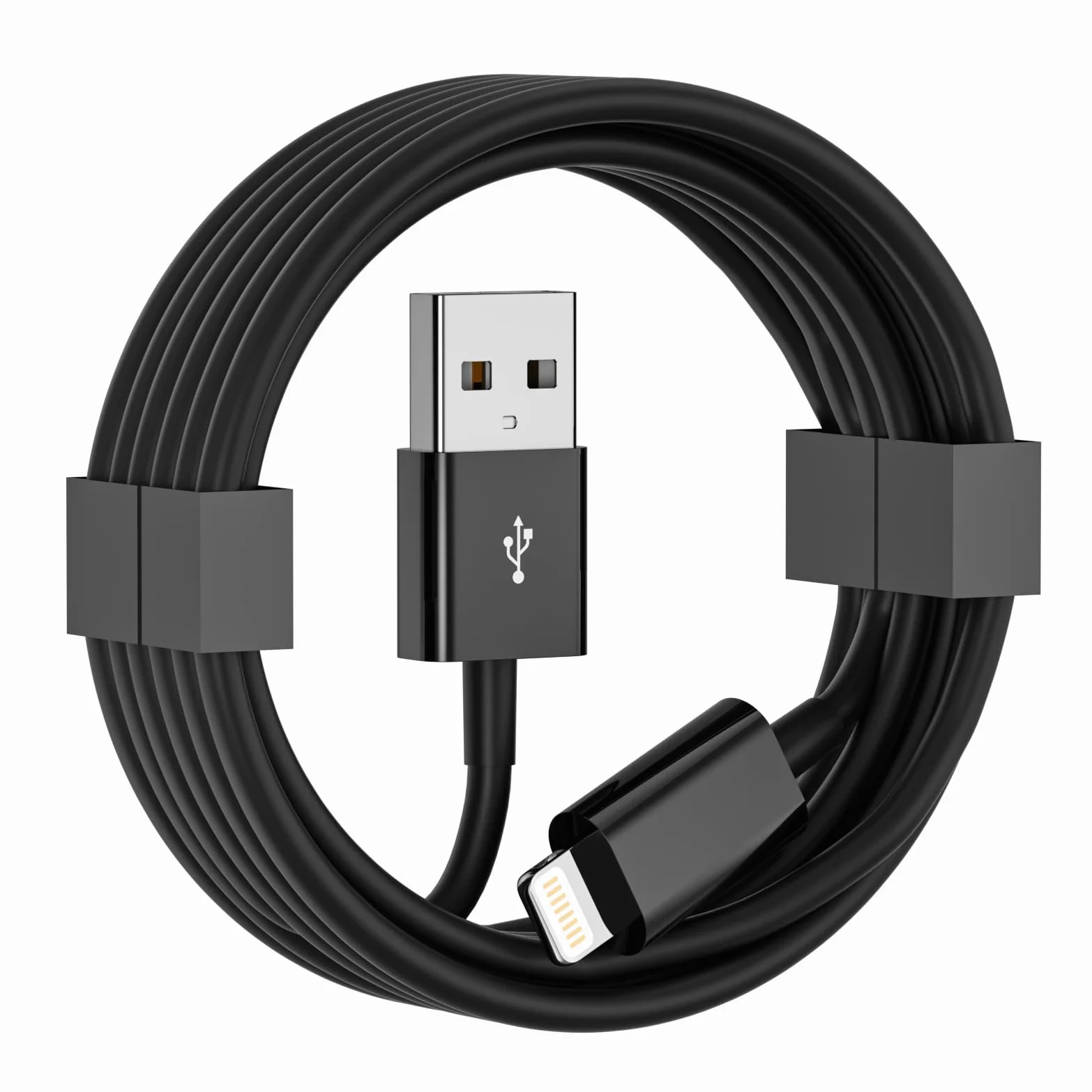 Cveael Cavo Carplay per auto, 1,8 m, cavo USB A a Lightning compatibile per iPhone 14 13 12 11 Pro Max XR XS X 8 7 6 Plus SE iPad caricabatterie auto cavo di ricarica (nero)
