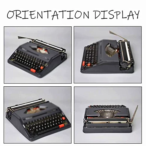 Macchina da scrivere manuale, macchina da scrivere portatile retrò, porta esperienza di scrittura nostalgica, design retrò, adatta per l'ufficio domestico