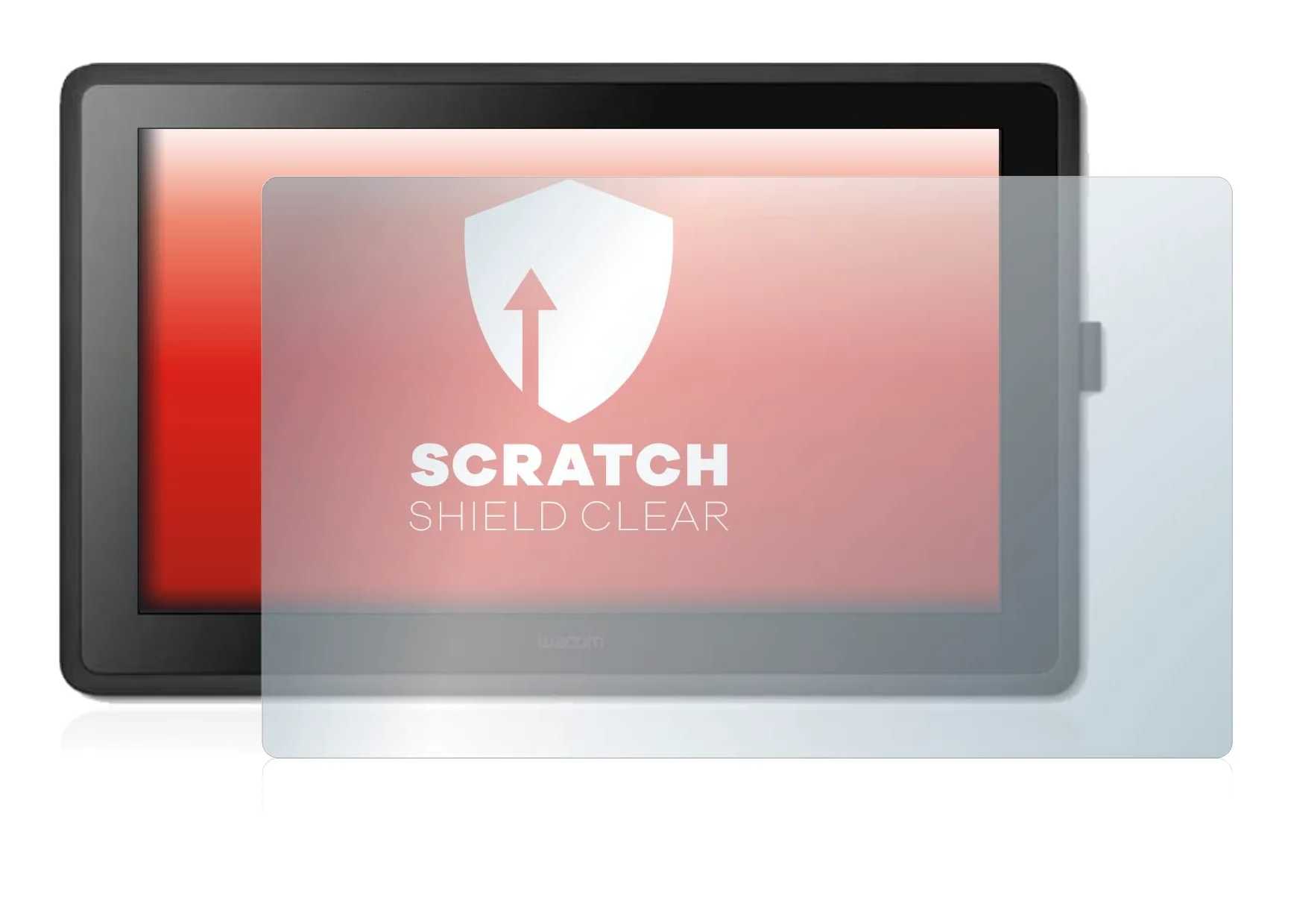 upscreen Pellicola Protettiva per Wacom Cintiq 22 | , Chiara Protezione Schermo Made in Germany, Anti-Graffio Trasparente Mounting Kit
