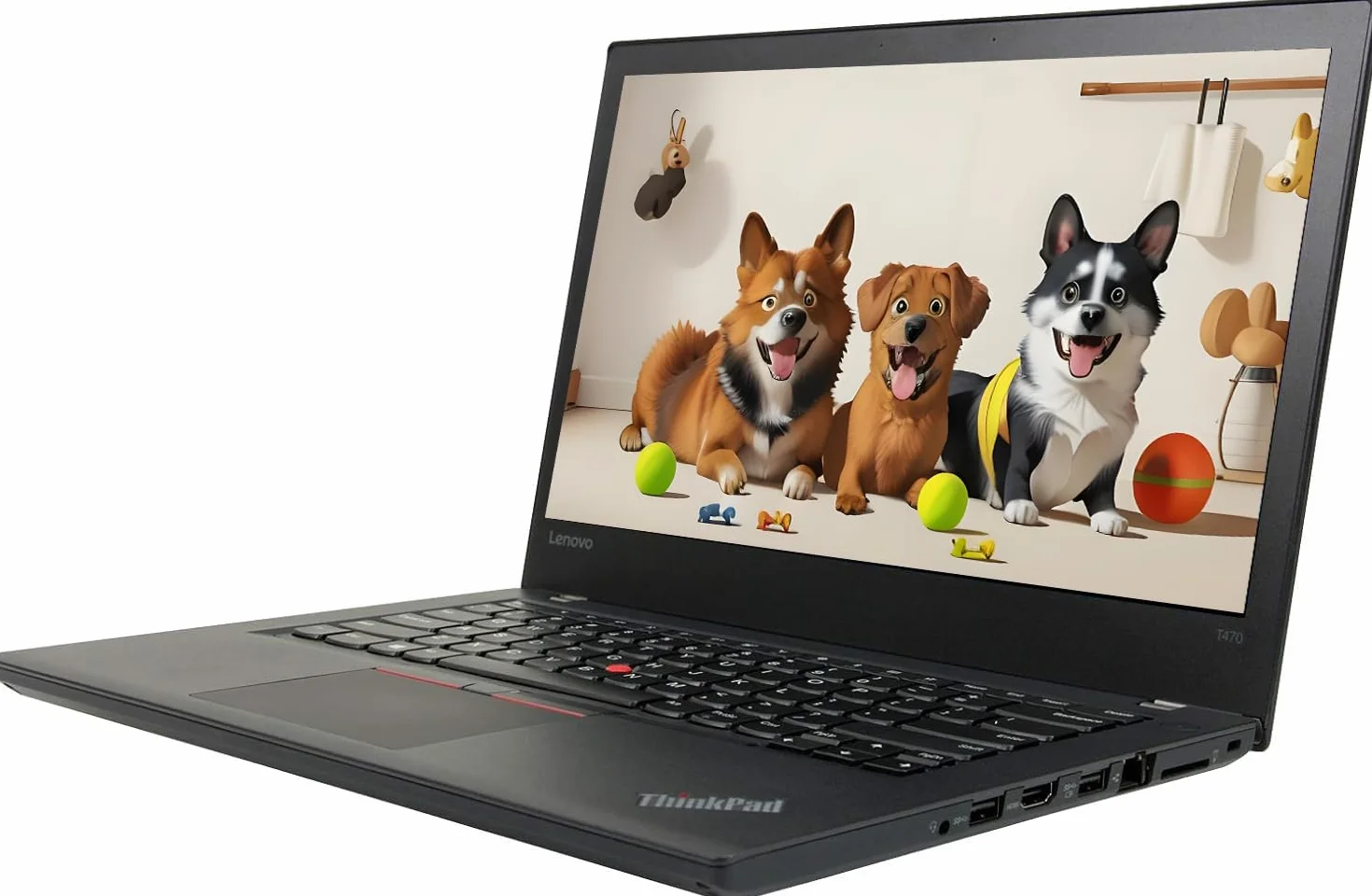 Lenovo ThinkPad T470 Computer portatile aziendale, 35,6 cm (14") (1366 x 768), Intel Core i5-6300U, 16 GB di RAM, 256 GB di SSD, Tastiera QWERTY, Windows 11 Pro (Ricondizionato)