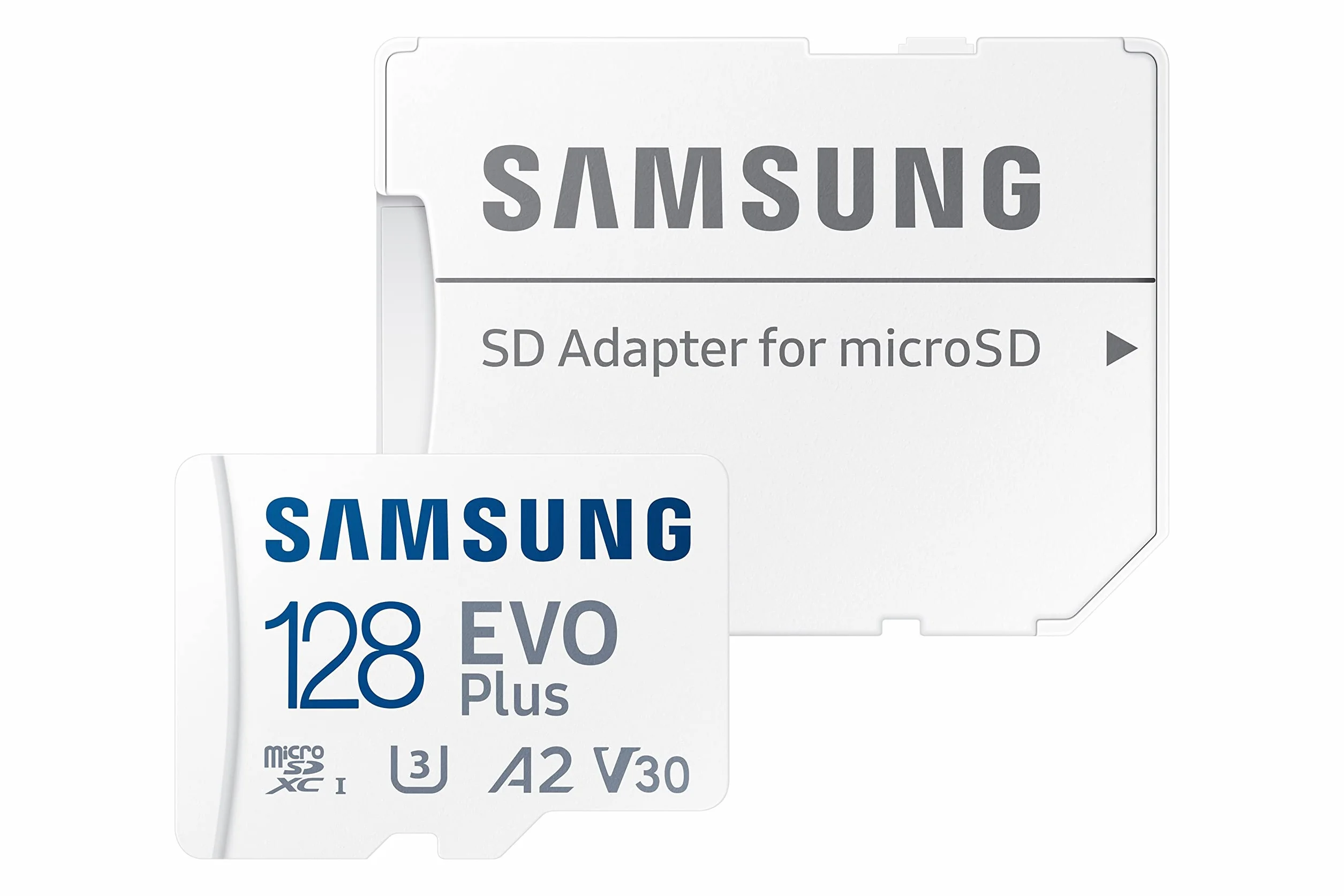 Samsung Scheda di memoria microSD Evo Plus 128 GB SDXC U3 Classe 10 A2 130 MB/s con adattatore versione 2021 (MB-MC128KA/EU)