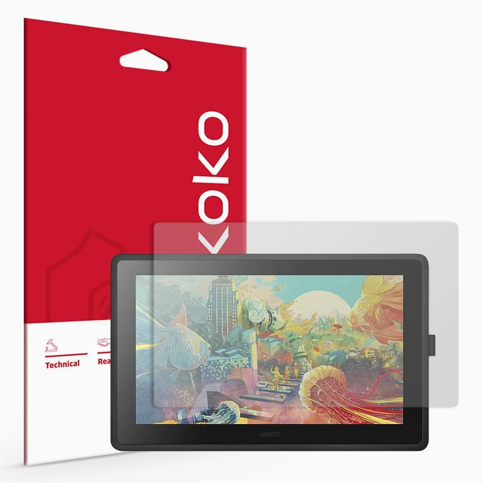skoko Pellicola protettiva antiriflesso opaca e morbida (2 pezzi) compatibile con Wacom Cintiq 22 DTK-2260