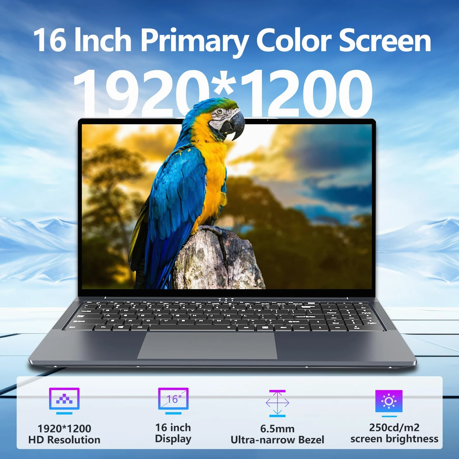 16" Notebook Core i5 8210Y (fino a 3.6 GHz) 16GB RAM 512GB SSD Laptop Display IPS Tastiera Numerica Retroilluminata RJ45 USB 3.0 HDMI BT 5.0 – PC Portatile per Multitasking e Mobilità