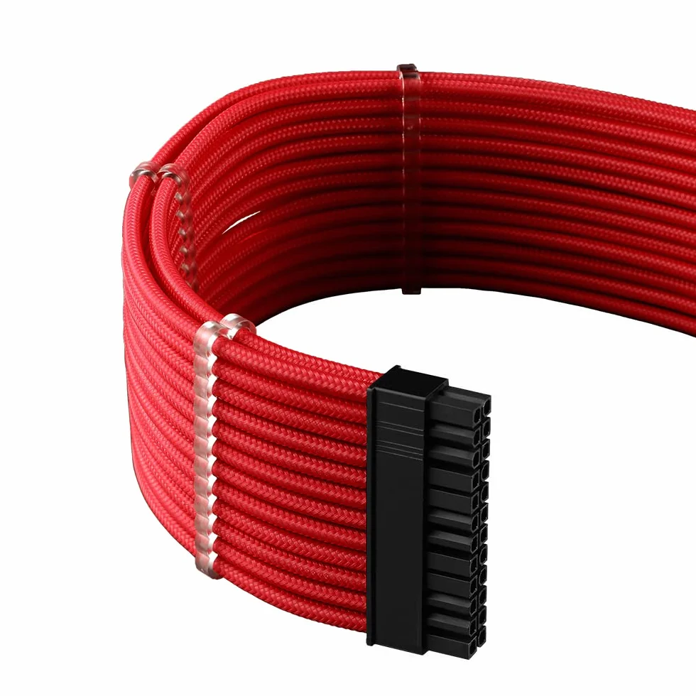 CableMod C-Series PRO ModMesh 12VHPWR Cable Kit für Corsair RM, RMi, RMx (Black Label) - rot