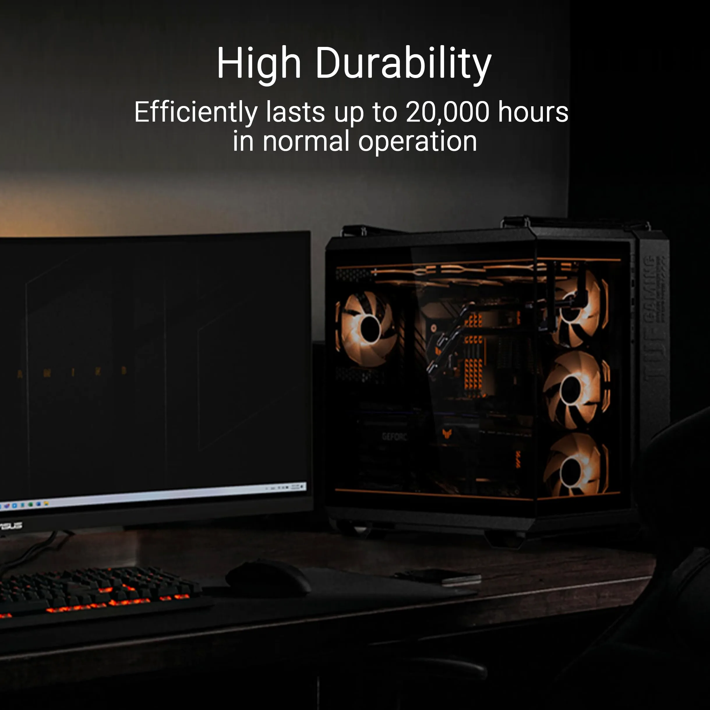 ASUS TUF GAMING GT502 HORIZON ARGB LIGHTING KIT BLACK, Kit di Illuminazione ARGB Compatibile con GT502 Horizon, Semplice Installazione, Fino a 20000 Ore di Durata, Compatibile con Aura Sync, Nero