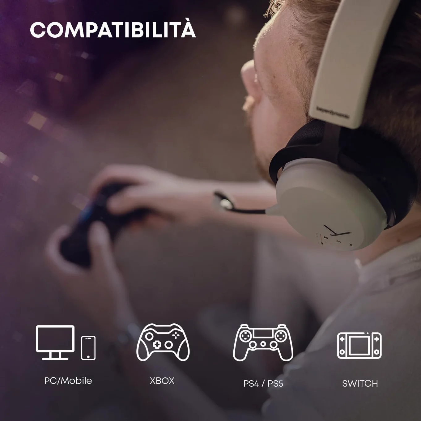 Casque gaming sans fil Beyerdynamic MMX 200 wireless Gris