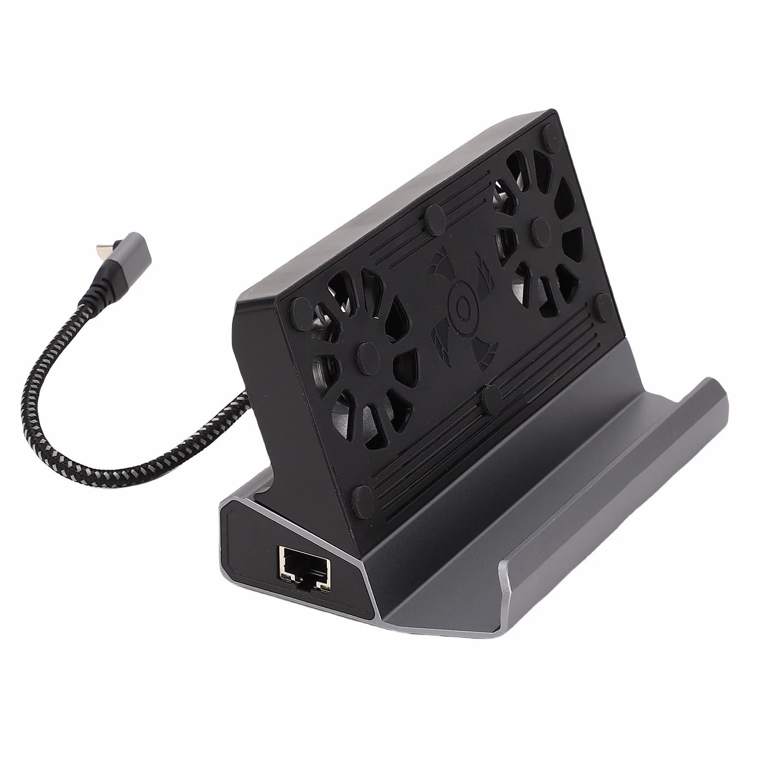 Tbest Docking Station Adatta per Console di Gioco Steam Deck con Interfaccia Multimediale HD RJ45 1000Mbps. 4K a 60 Hz USB 3. .0x6 PD 100 W con Ventole Docking Station Fit per Fit