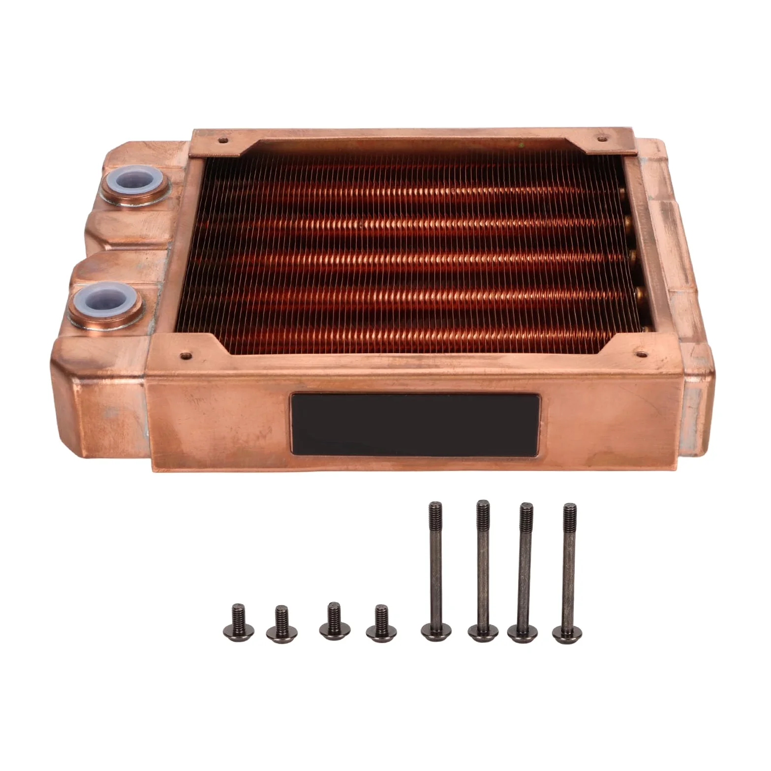 Raffreddamento Ad Acqua Rame Rosso 7mm Tubo Tondo 6 di Rame Alta Filettatura G1/4 Scambiatore di Calore Liquido per PC da Gioco Costruzioni di Computer
