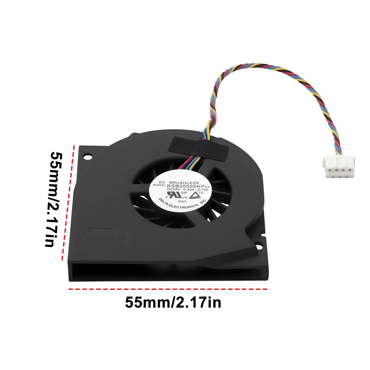 EMSea Ventola di raffreddamento del computer GPU Cooler BSB05505HP-SM compatibile con BRIX BKi5HA-7200