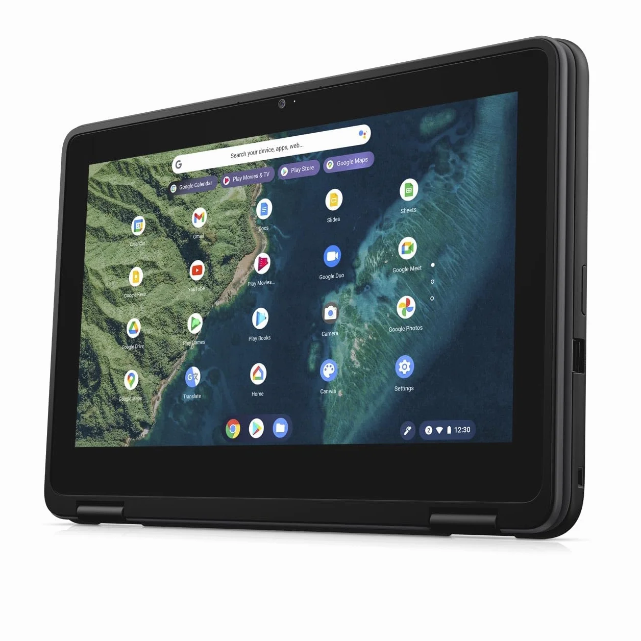Dell Chromebook 3110 2-in-1 Touchscreen Laptop, 11,6 pollici HD, Intel Celeron N4500, 4 GB RAM, eMMC da 32 GB, tastiera US QWERTY, Chrome OS (ricondizionato)