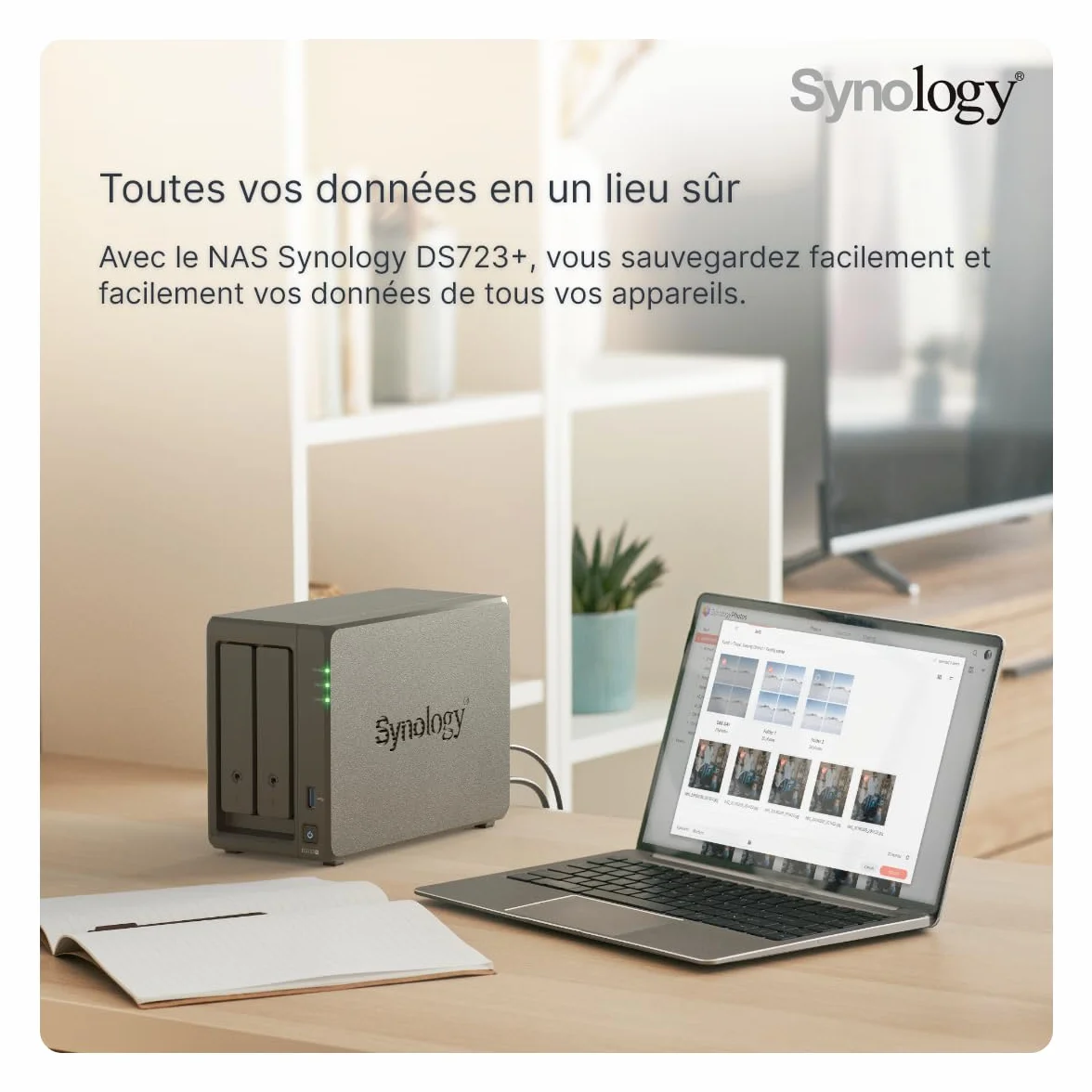 SYNOLOGY NAS 2BAY SATA DS723+