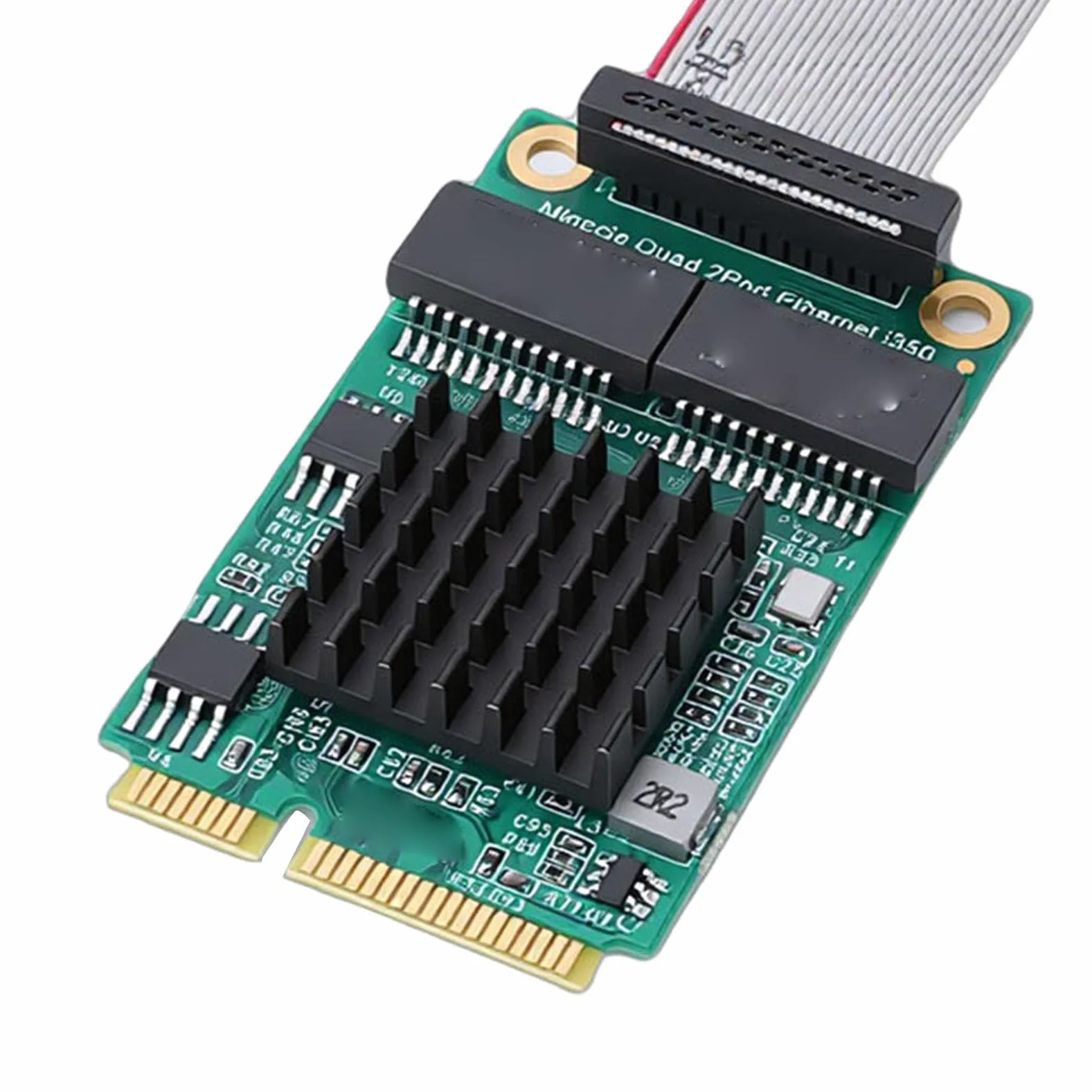 Scheda Adattatore di Rete Mini PCIe Gigabit, Doppia RJ45 Mini