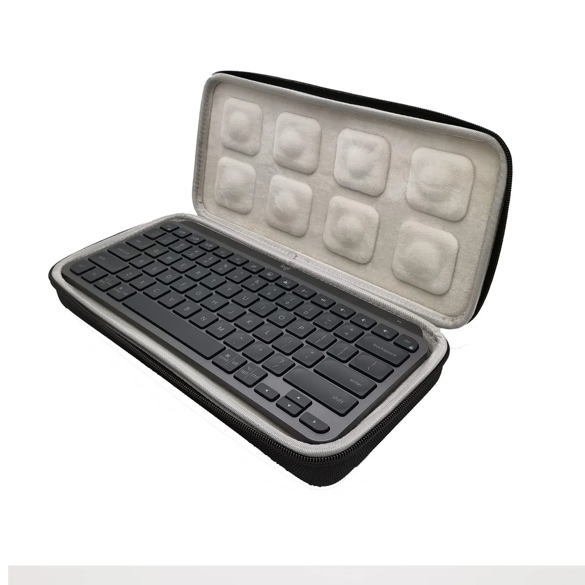 Borsa rigida a mano portatile per Logitech MX Keys Mini Keyboard Tastiera senza fili Custodia protettiva anti-graffio anti-collisione
